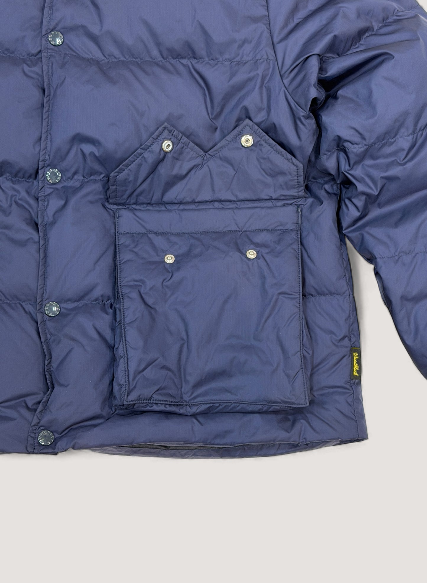 WOODBLOCK W FLAP DOWN JACKET NAVY (WB-25AW-014)