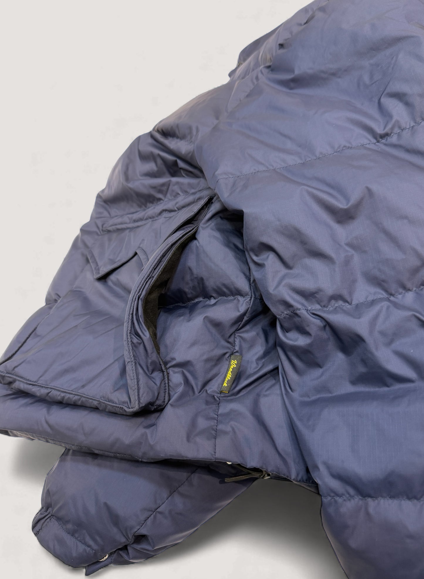 WOODBLOCK W FLAP DOWN JACKET NAVY (WB-25AW-014)