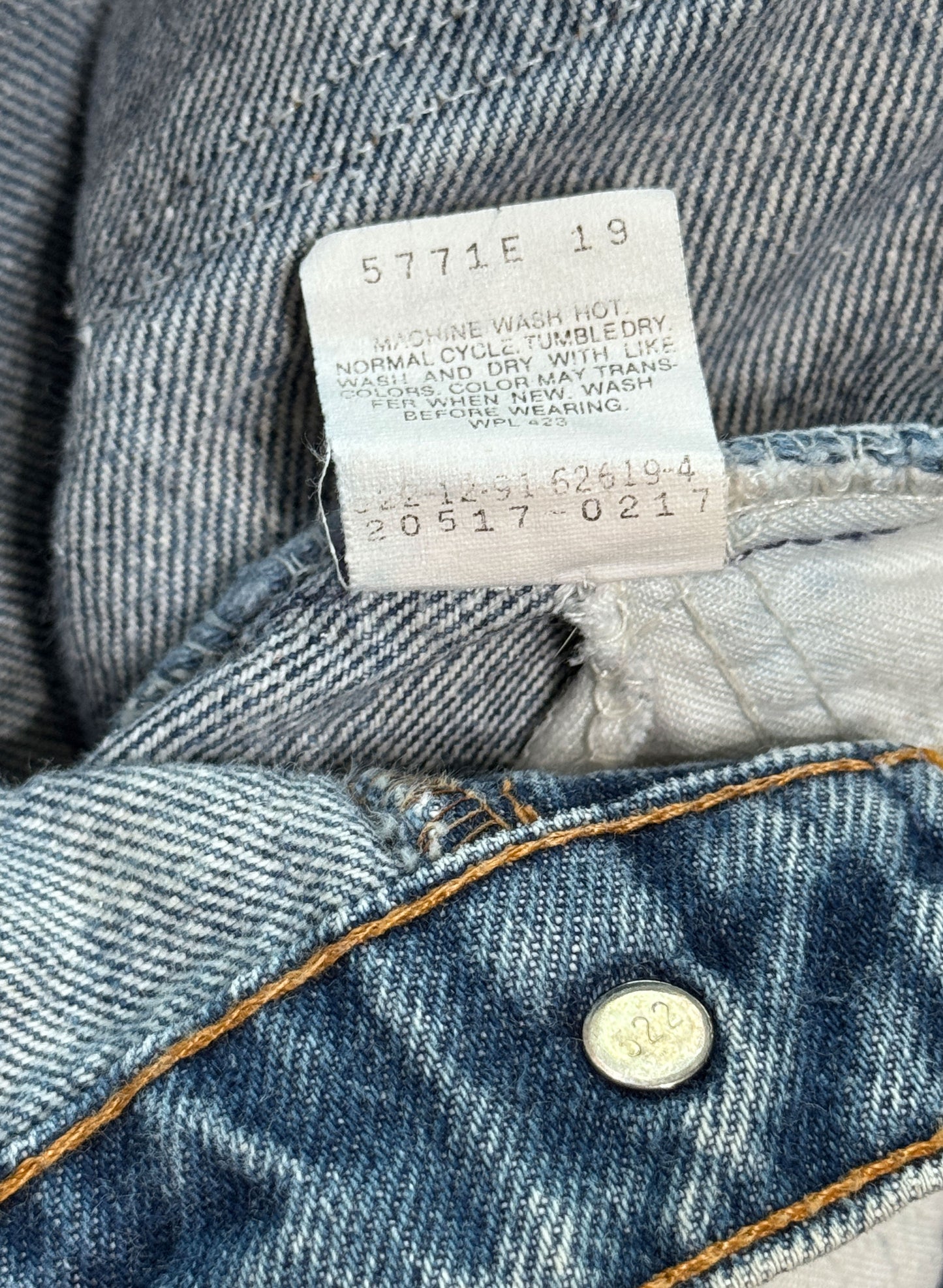 (SUP-650) 90s LEVI'S 517 BOOT CUT "NO LABEL" "NO TAB" - MADE IN U.S.A.