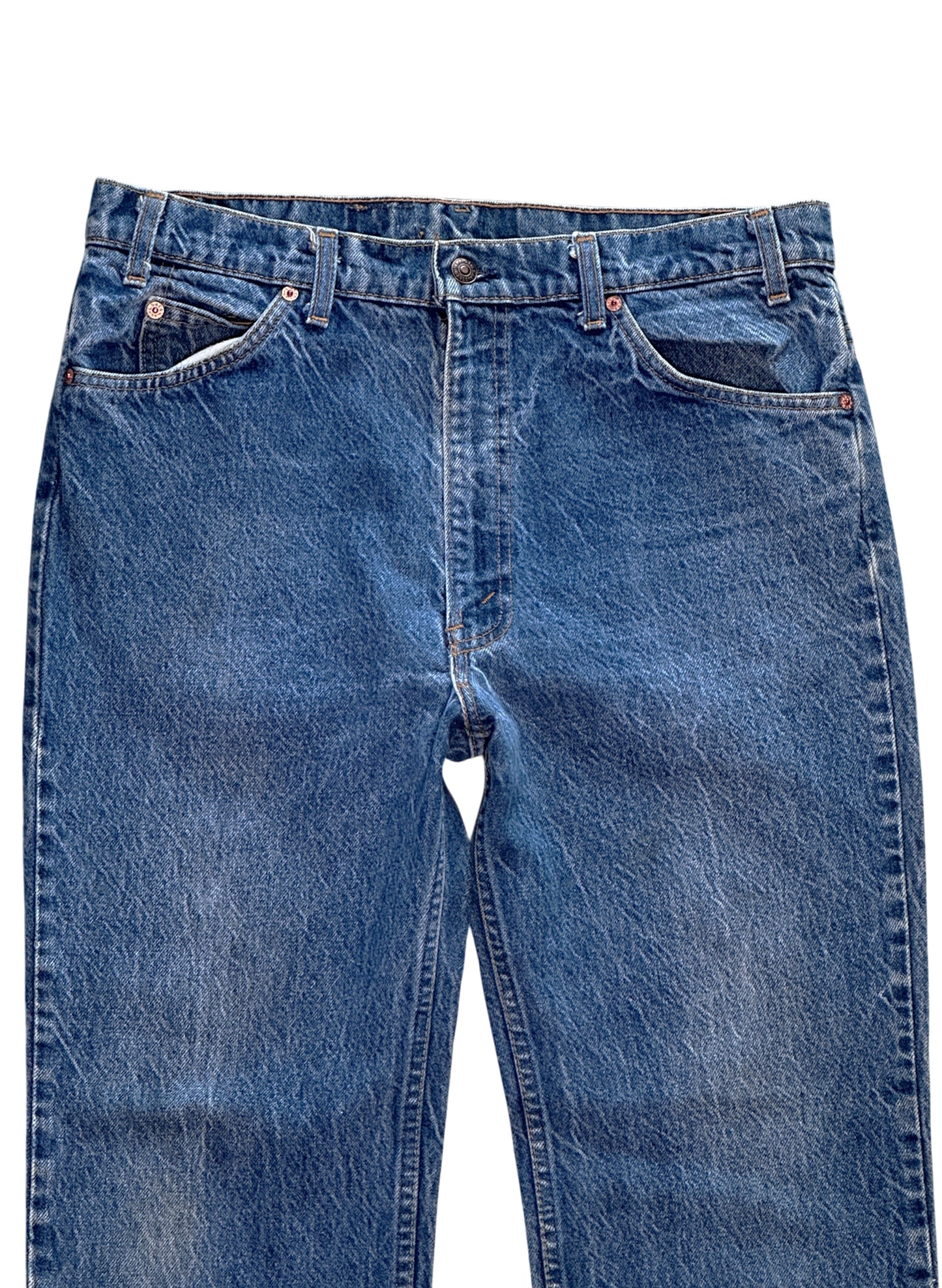 (SUP-650) 90s LEVI'S 517 BOOT CUT "NO LABEL" "NO TAB" - MADE IN U.S.A.