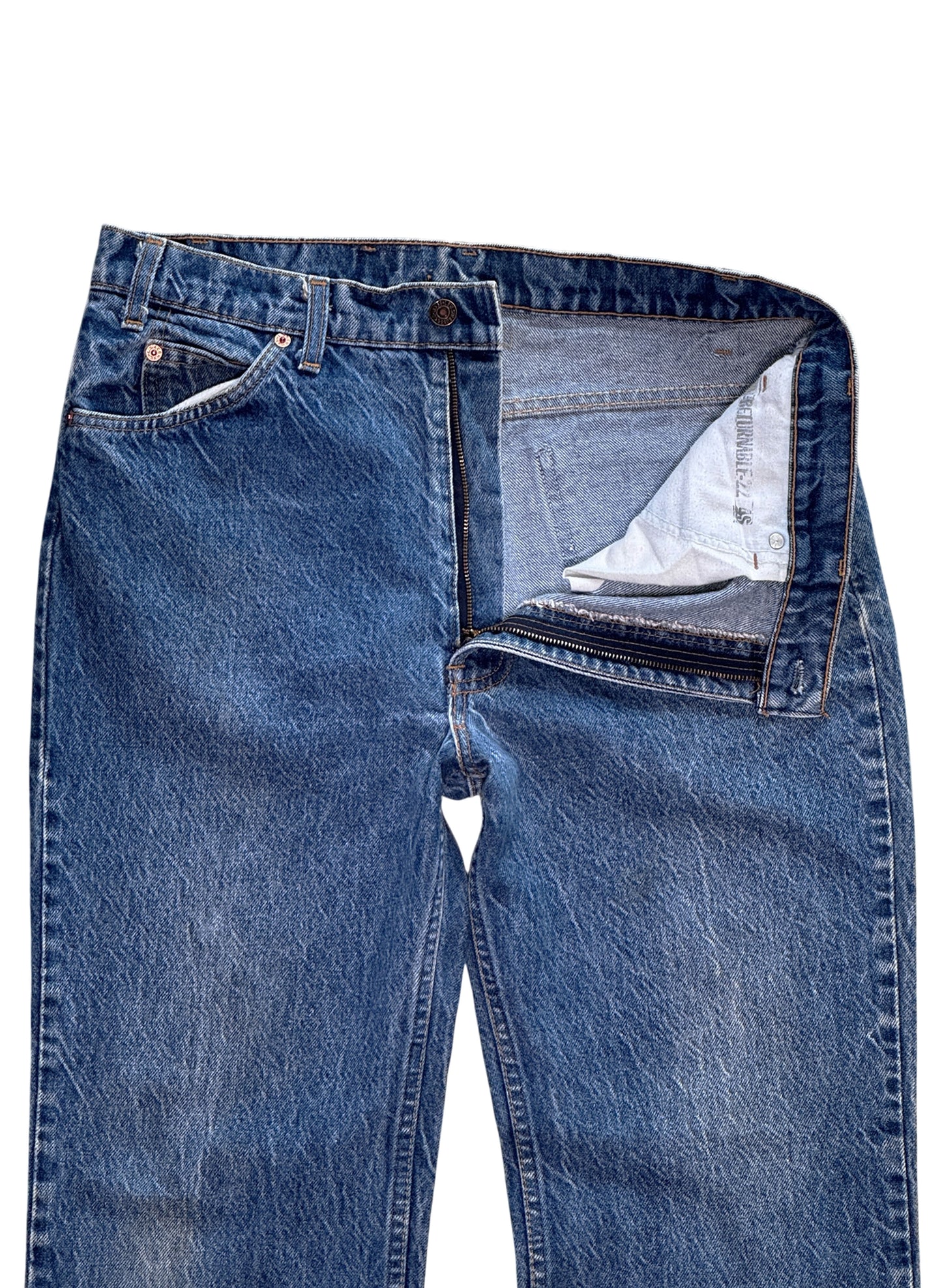(SUP-650) 90s LEVI'S 517 BOOT CUT "NO LABEL" "NO TAB" - MADE IN U.S.A.