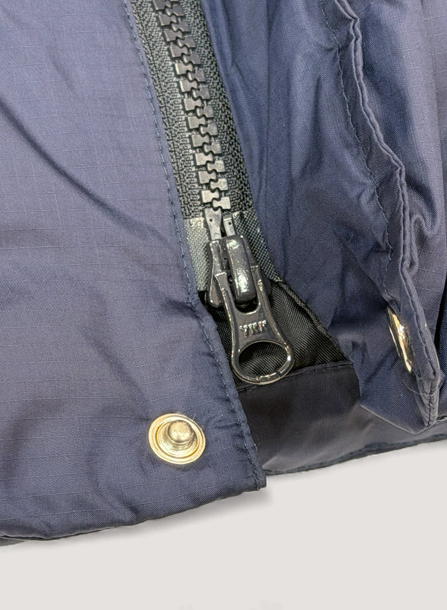 WOODBLOCK W FLAP DOWN VEST NAVY (WB-25AW-013)