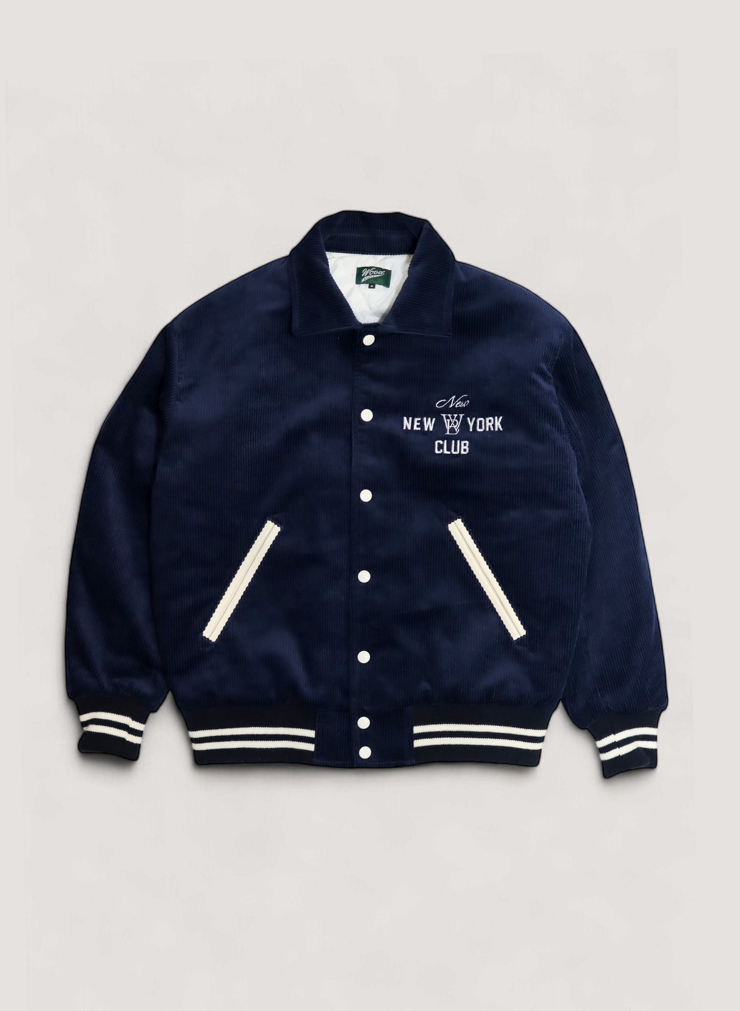 WOODBLOCK × NEW NEW YORK CLUB CORDUROY AWARD JACKET NAVY(WB-24AW-014)