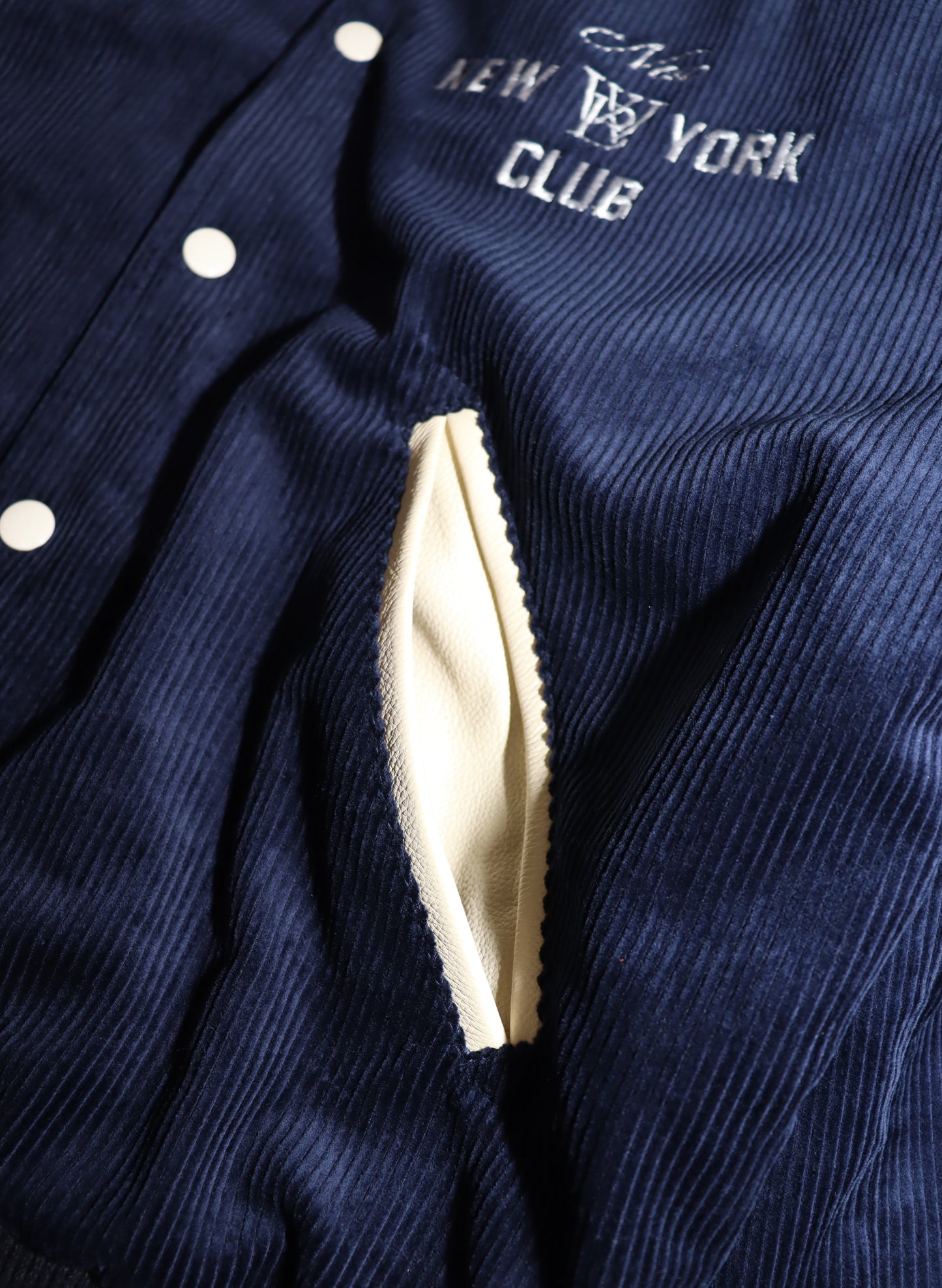 WOODBLOCK × NEW NEW YORK CLUB CORDUROY AWARD JACKET NAVY(WB-24AW-014)