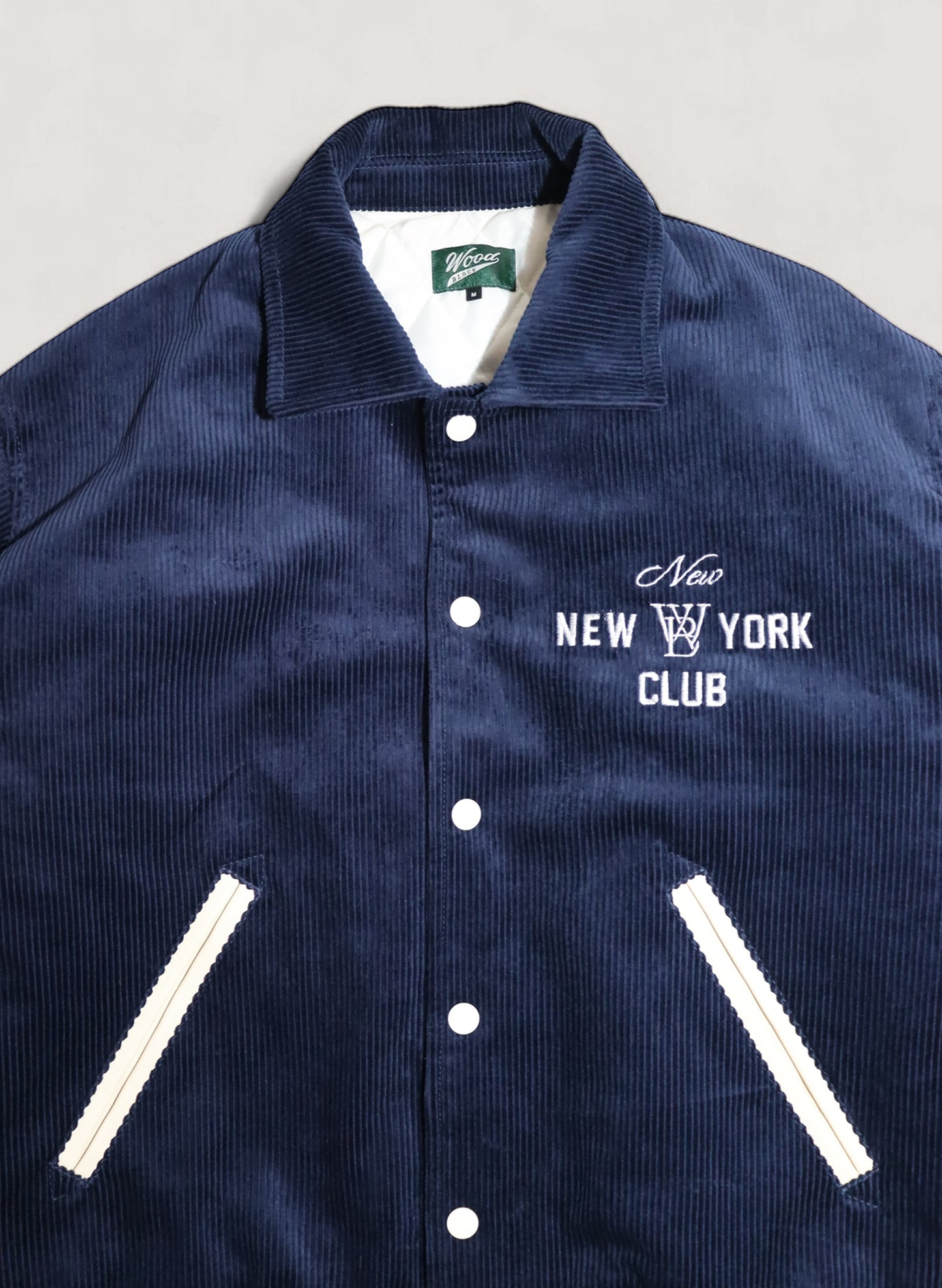 WOODBLOCK × NEW NEW YORK CLUB CORDUROY AWARD JACKET NAVY(WB-24AW-014)