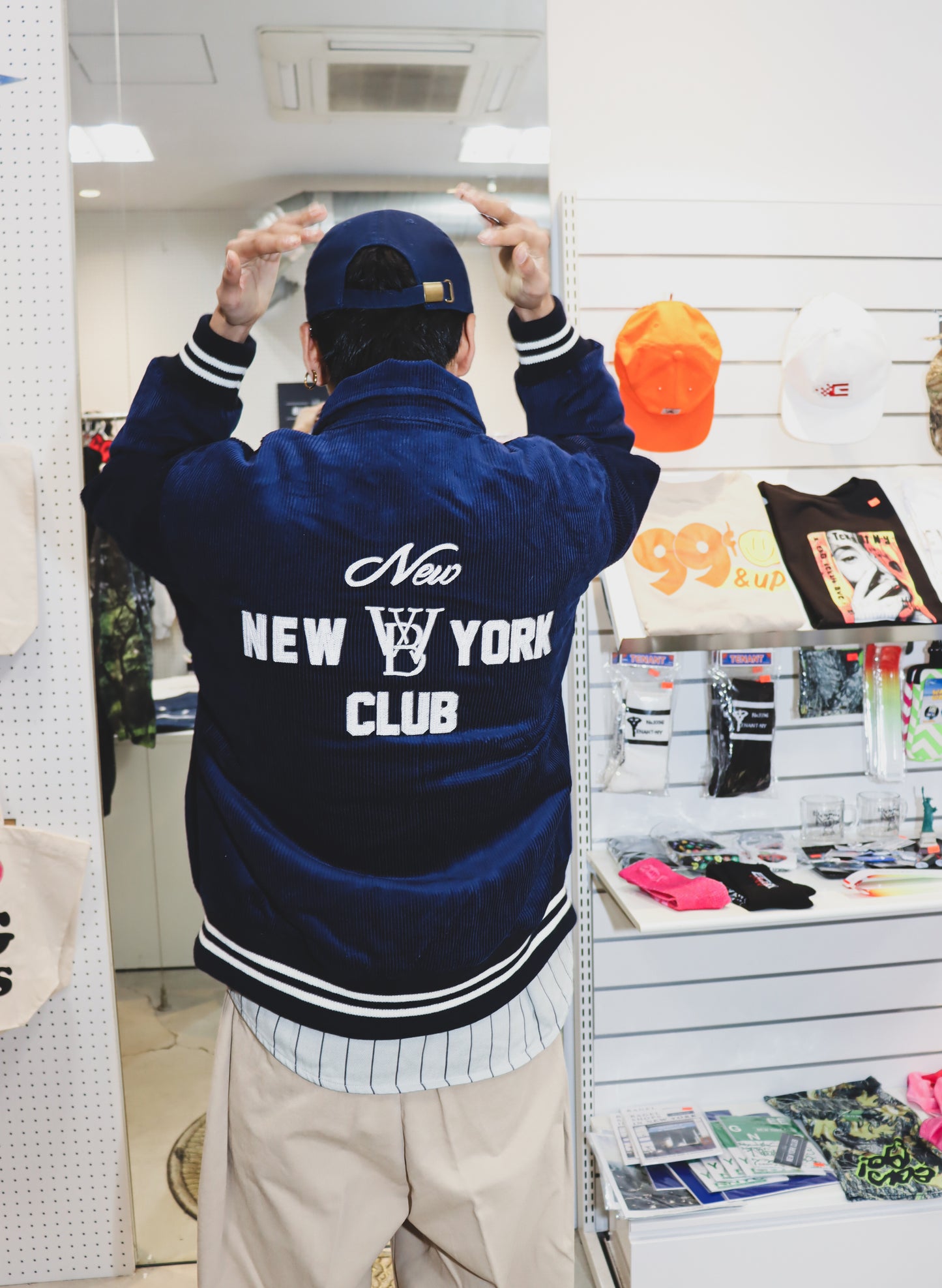 WOODBLOCK × NEW NEW YORK CLUB CORDUROY AWARD JACKET NAVY(WB-24AW-014)