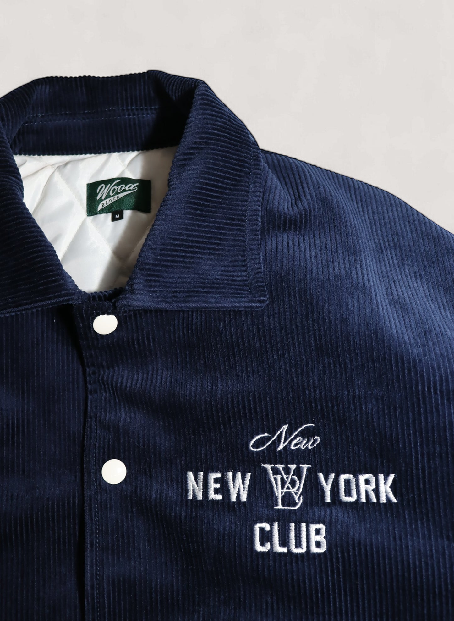 WOODBLOCK × NEW NEW YORK CLUB CORDUROY AWARD JACKET NAVY(WB-24AW-014)