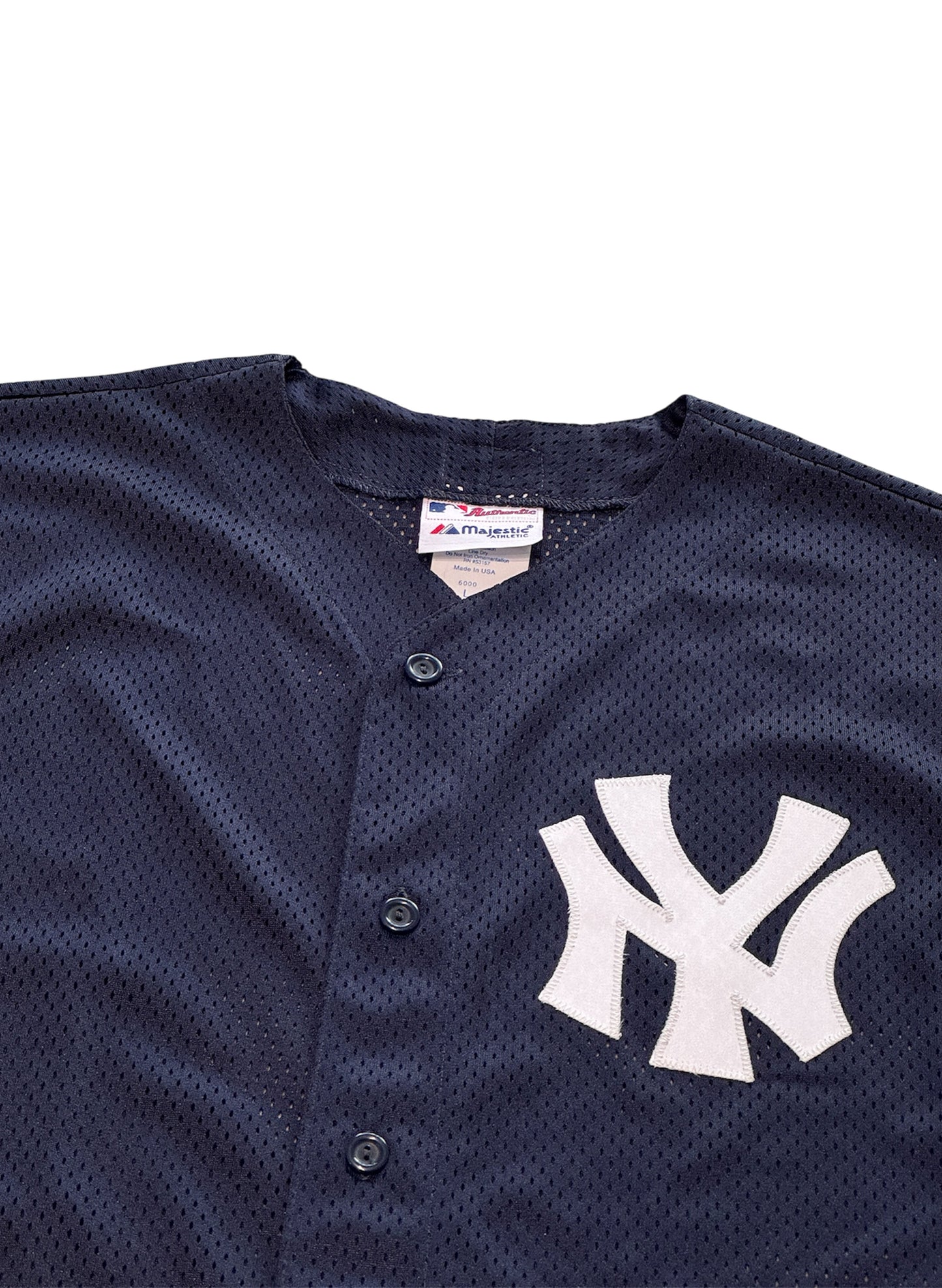 (SUP-382) Majestic DEADSTOCK NEW YORK YANKEES "NY" - MADE IN U.S.A. (L)