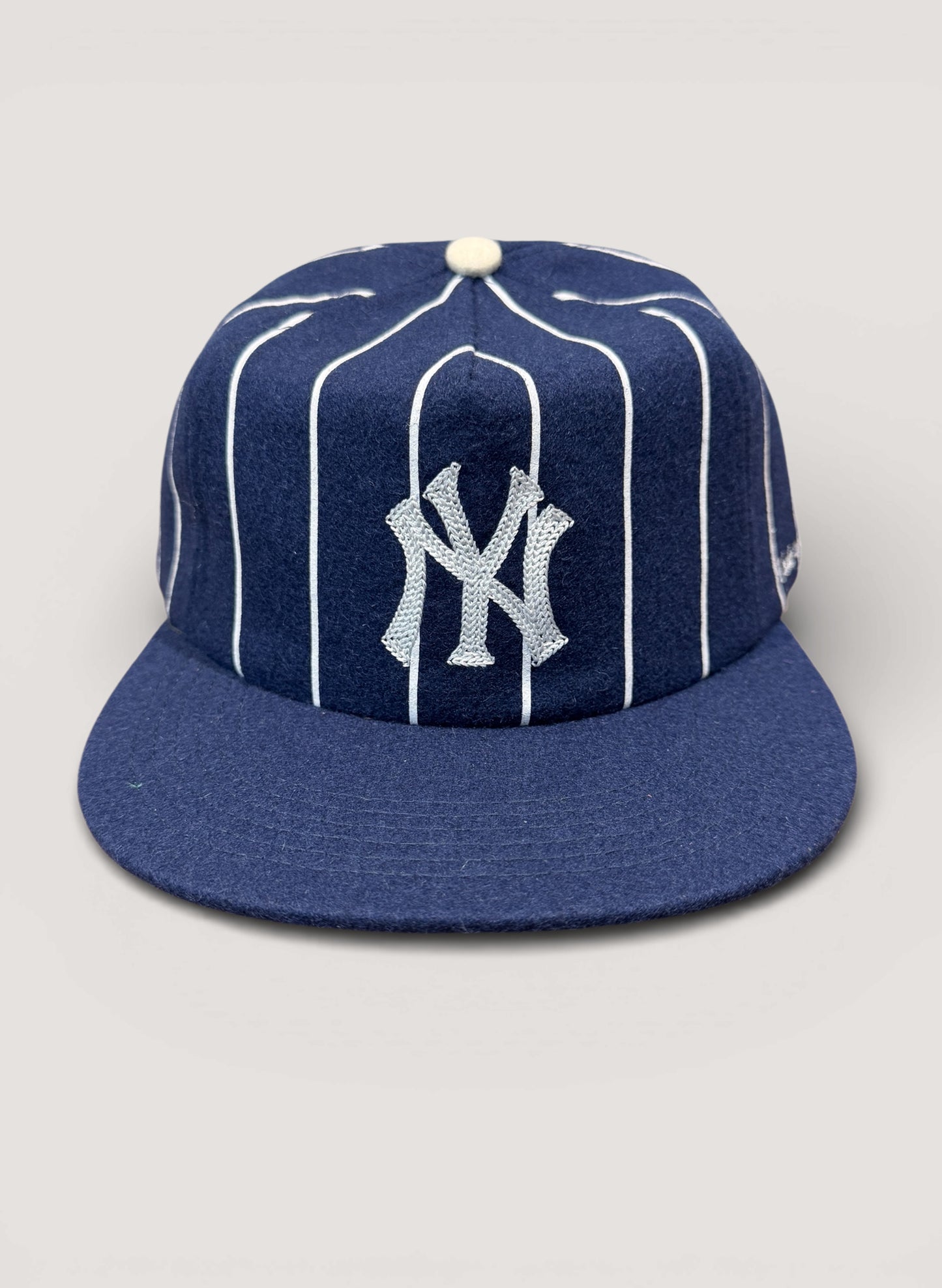 Uncle Jay's Vintage PINSTRIPE YANKEES Chainstitch CAP NAVY/WHITE (UNCLE-007)