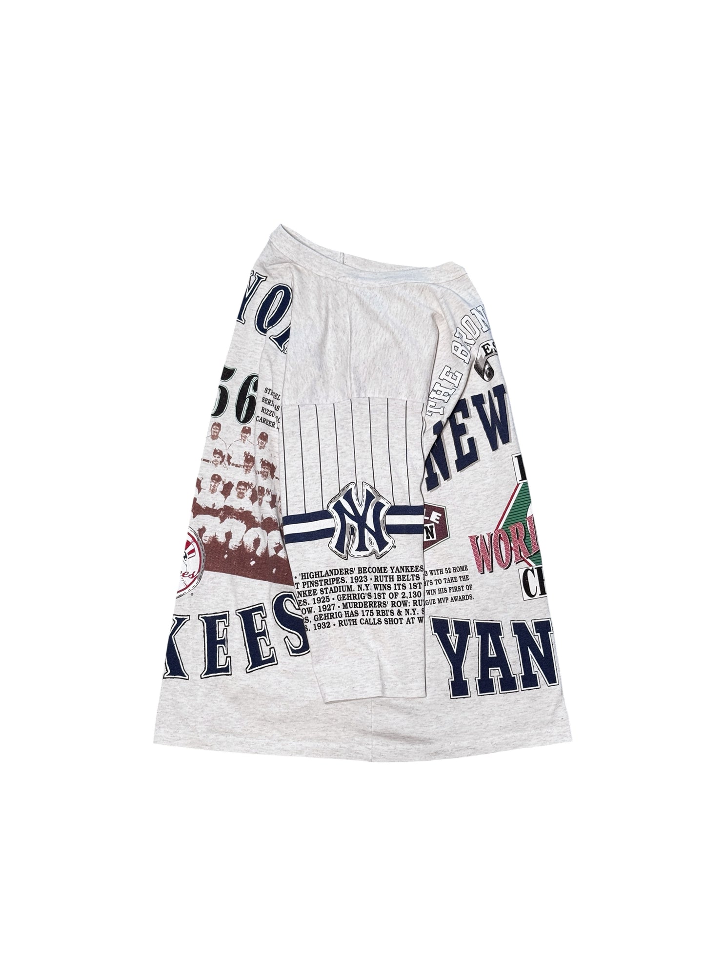 (SUP-753) MLB 1956 NEW YORK YANKEES 3/4 SLEEVE TEE - MADE IN U.S.A.