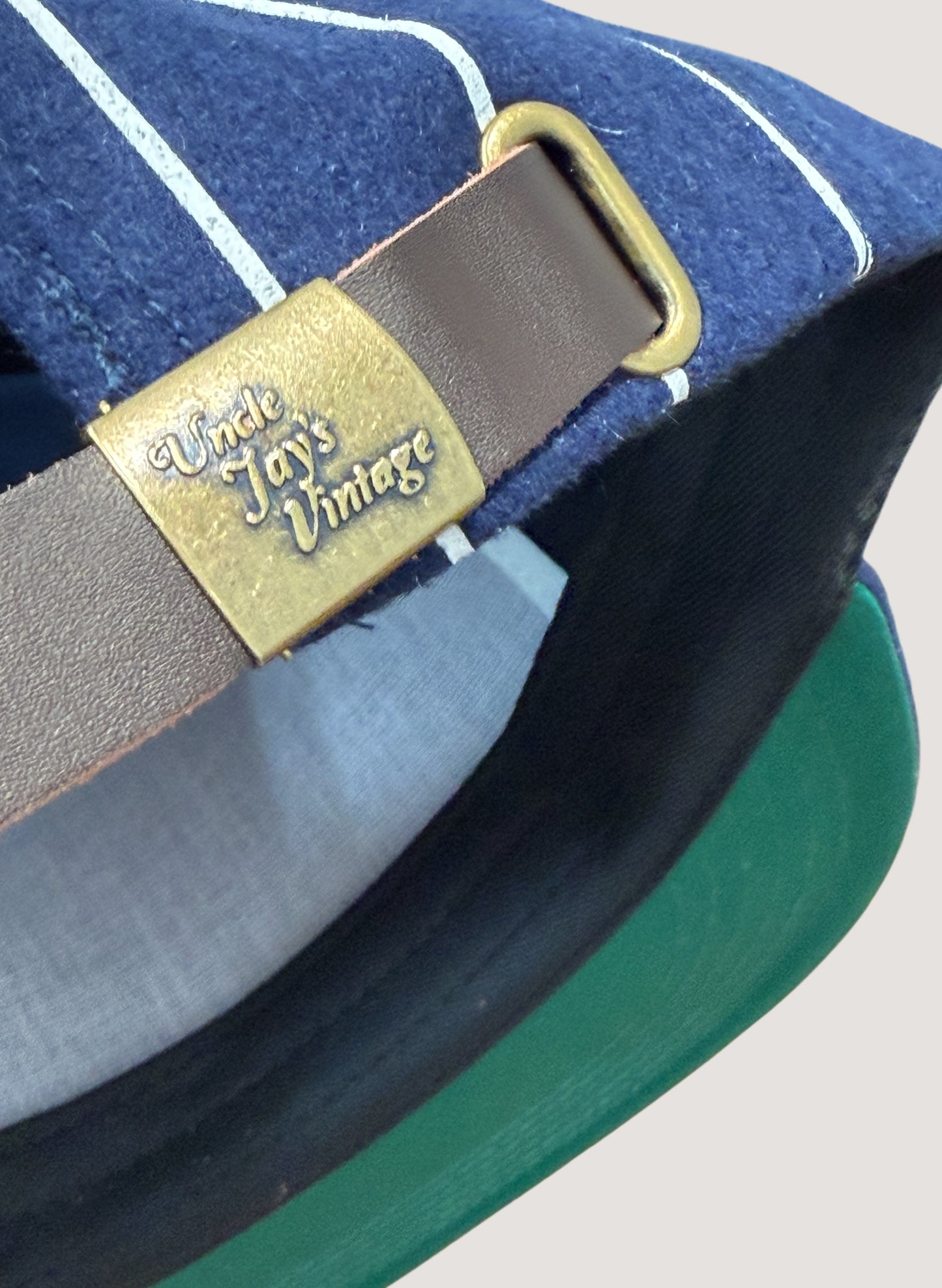 Uncle Jay's Vintage PINSTRIPE YANKEES Chainstitch CAP NAVY/WHITE (UNCLE-007)