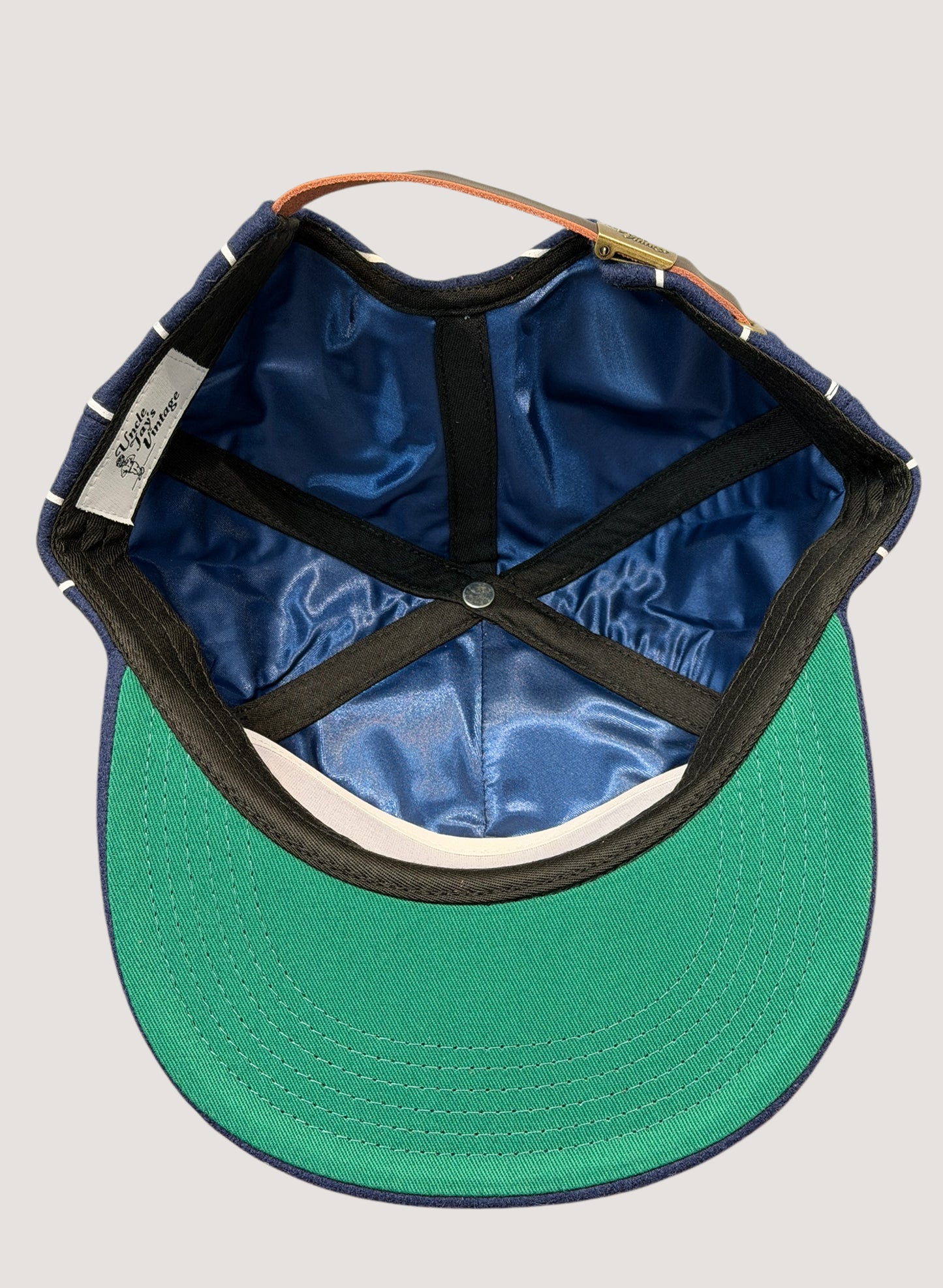 Uncle Jay's Vintage PINSTRIPE YANKEES Chainstitch CAP NAVY/WHITE (UNCLE-007)