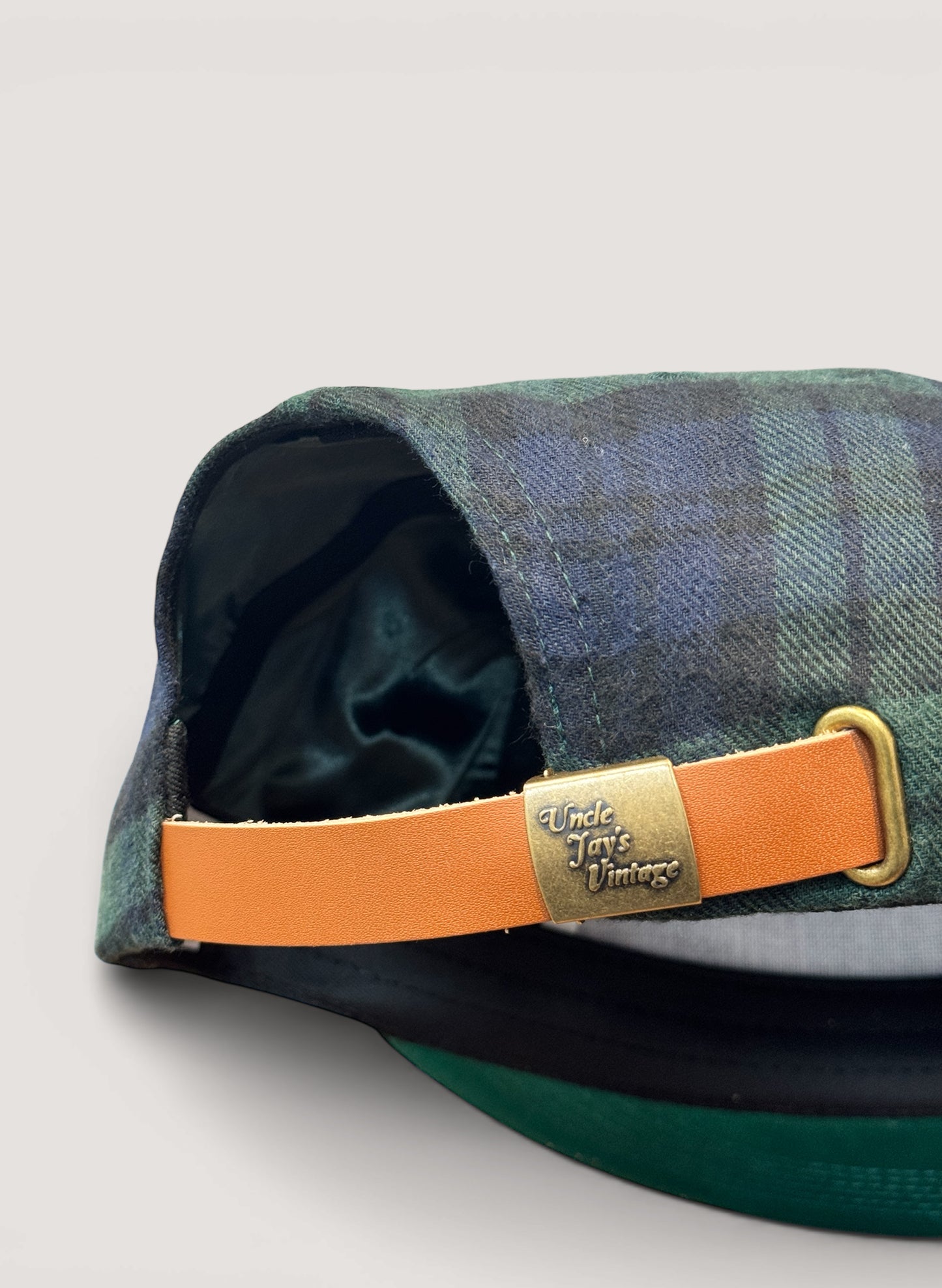 Uncle Jay's Vintage NY METS FLANNEL BLACK WATCH CAP NAVY/CHECK (UNCLE-006)