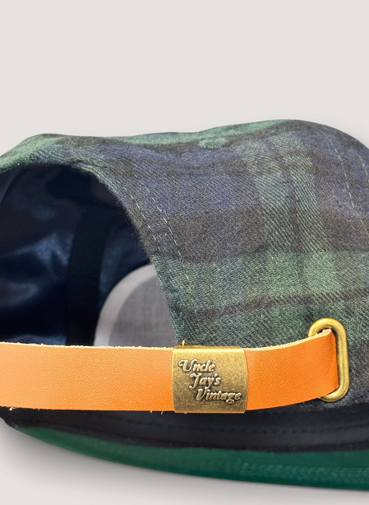 Uncle Jay's Vintage YANKEES FLANNEL BLACK WATCH CAP NAVY/CHECK (UNCLE-006)