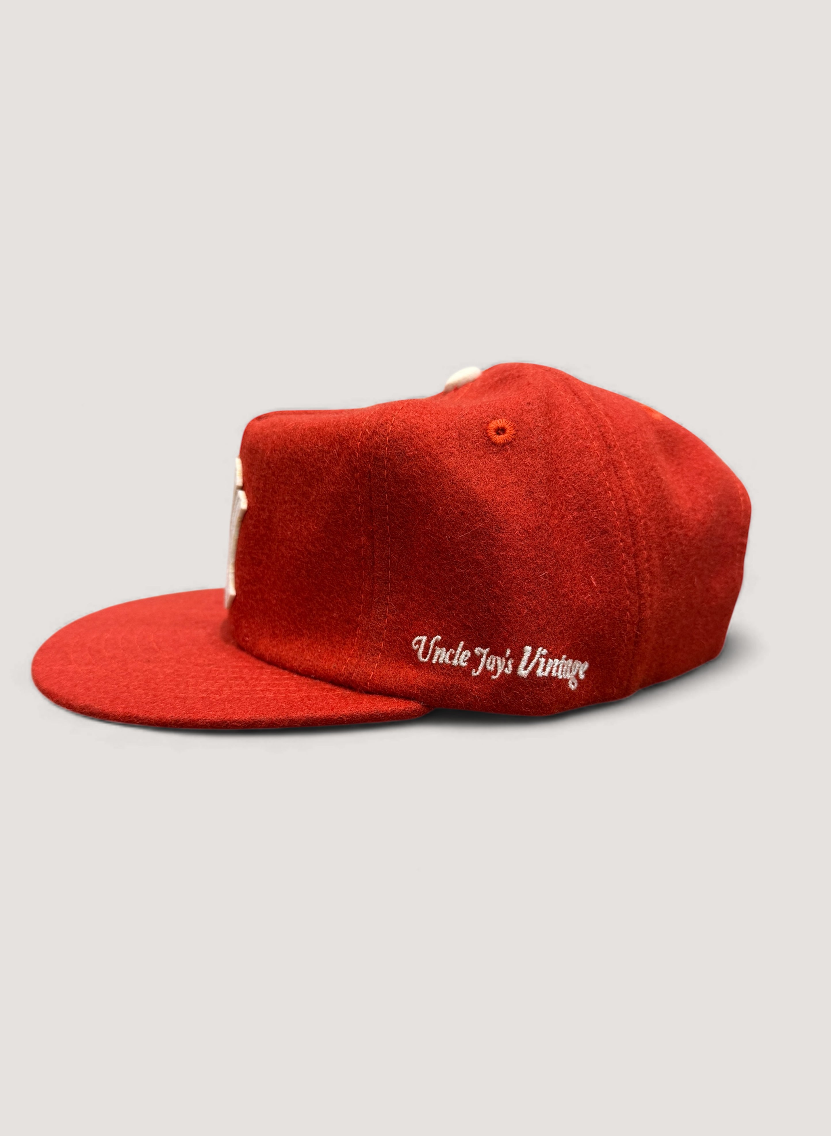 Uncle Jay's Vintage YANKEES FELT PATCH WOOL CAP ORANGE (UNCLE-003