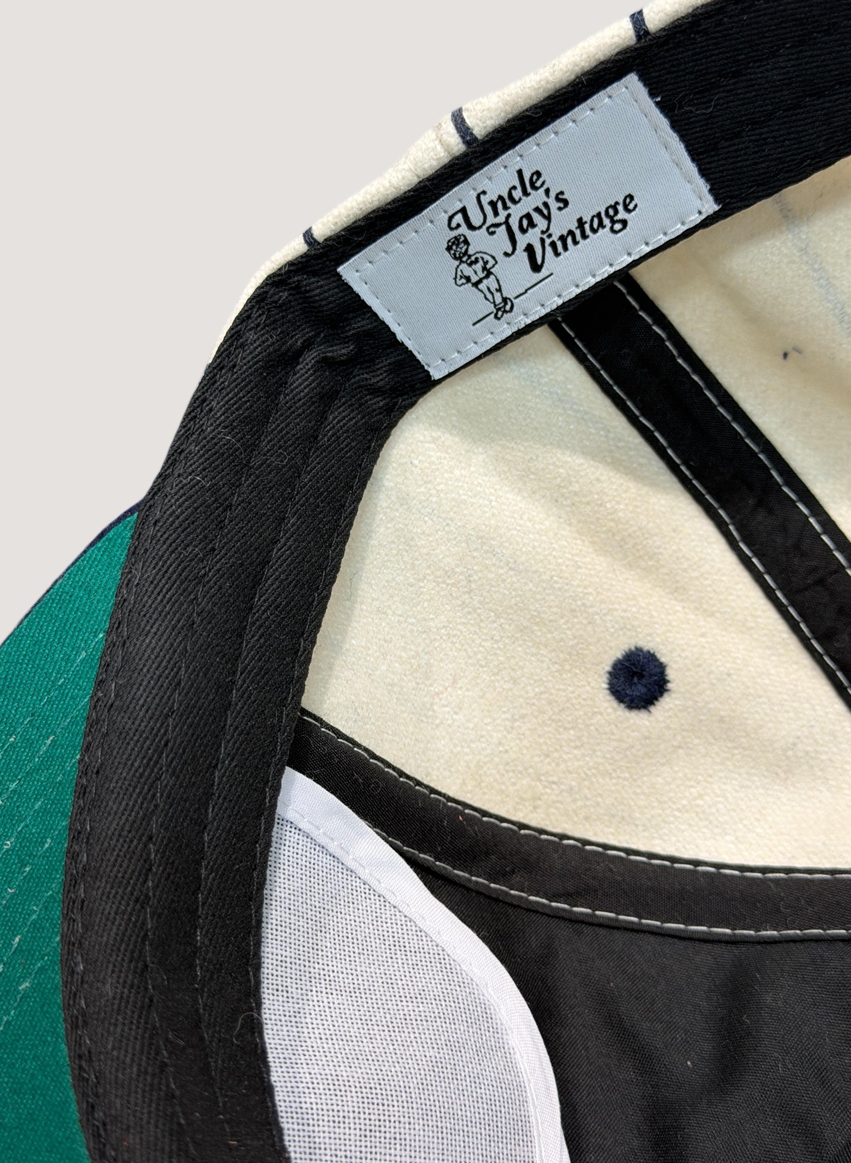 新品日本未発売uncle jays vintageキャップ Uncle Jay's Vintage Chainstitch Cap NAVY/WHITE (UNCLE-001