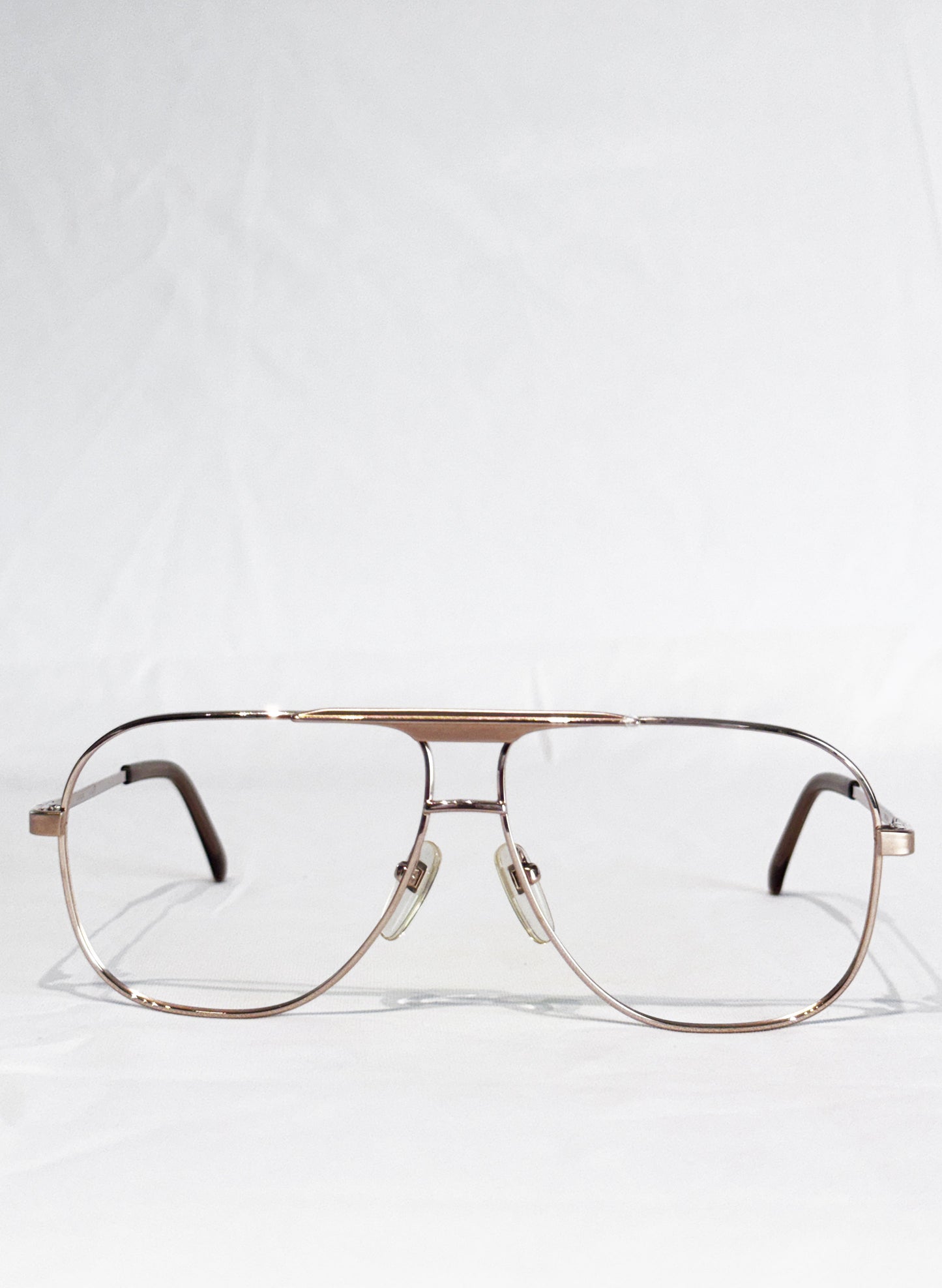 (SUP-765) 90s VINTAGE GOLD FRAME GLASSES - Nikon TITEX（レンズなし）