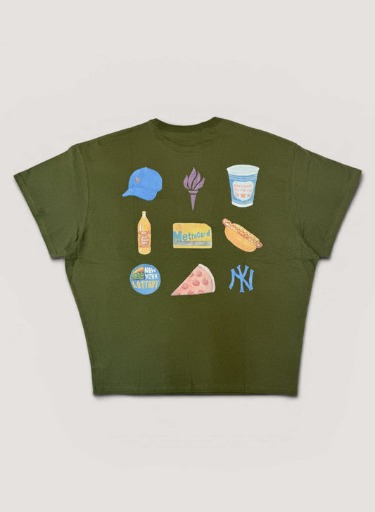 WOODBLOCK x TSUYOSHI YAMANAKA POCKET T-SHIRT OLIVE (WB-26SS-024)