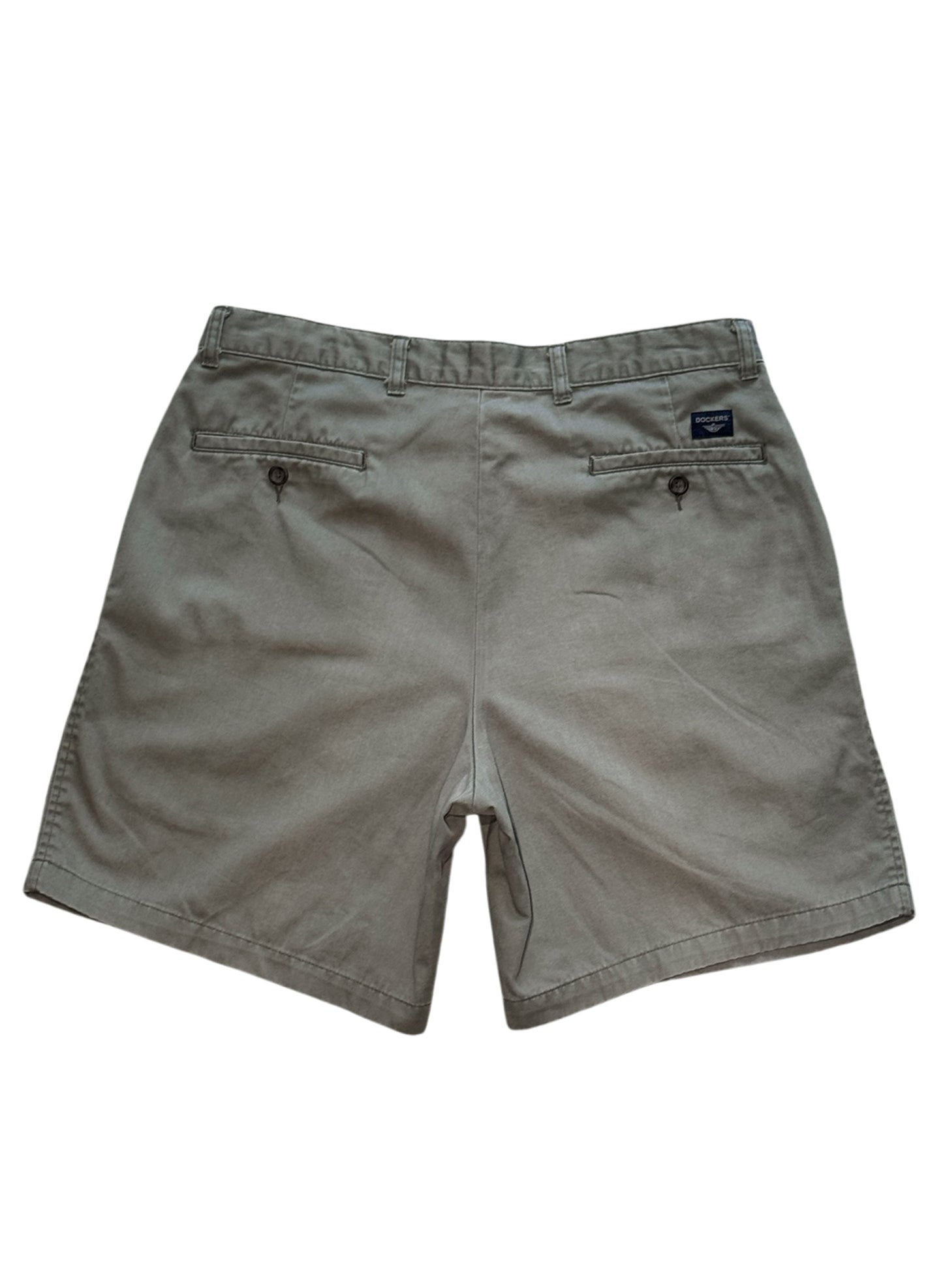 (SUP-727) DOCKERS 2TUCK CHINO SHORTS - OLIVE