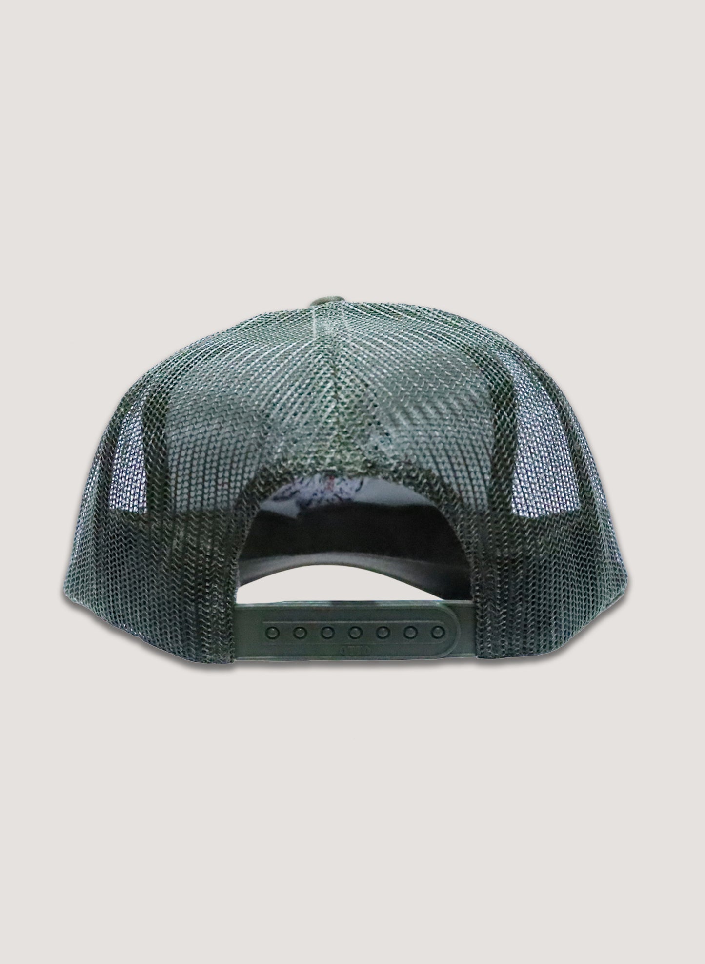 WOODBLOCK CHIEF HEAD MESH CAP OLIVE (23SS-023)