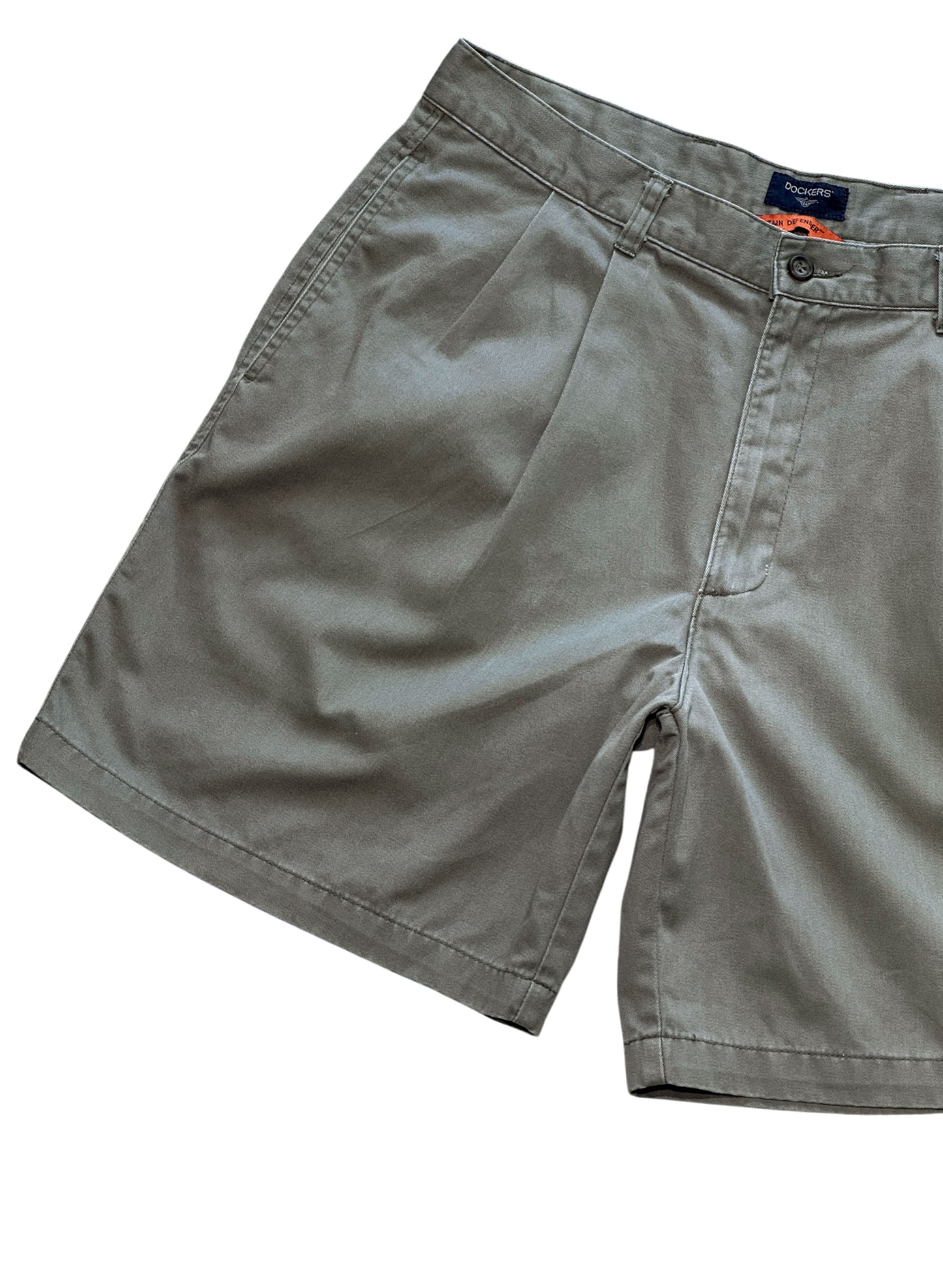(SUP-727) DOCKERS 2TUCK CHINO SHORTS - OLIVE