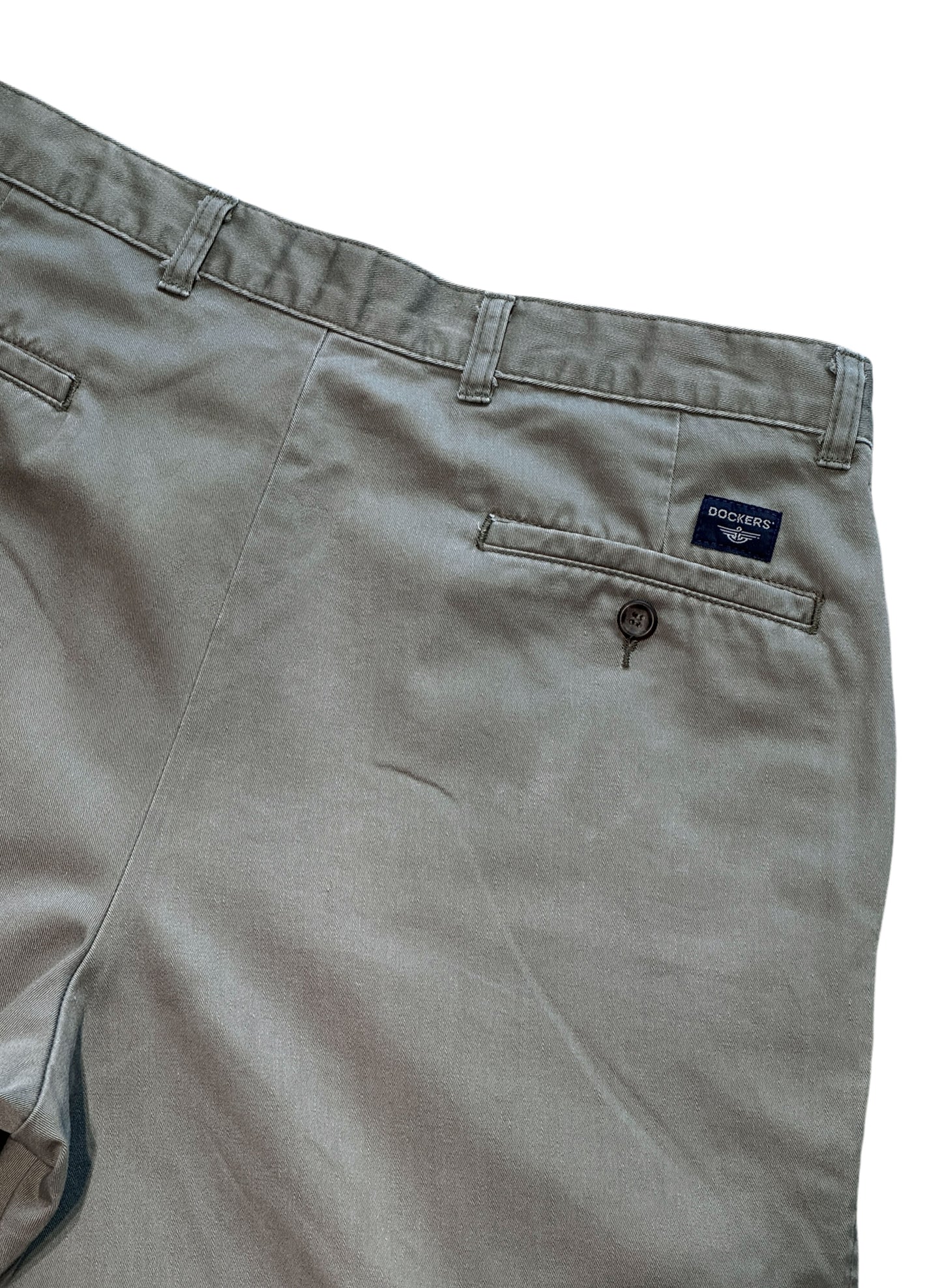 (SUP-727) DOCKERS 2TUCK CHINO SHORTS - OLIVE