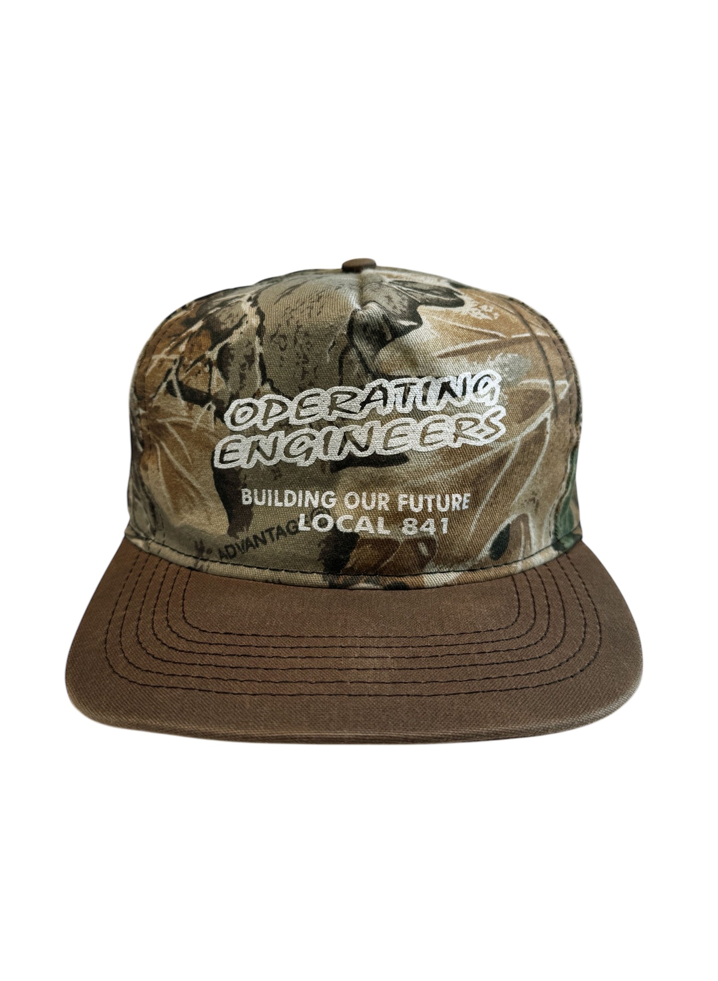 (SUP-597) OPERATING ENGINEERS REAL TREE CAP - MADE IN U.S.A.