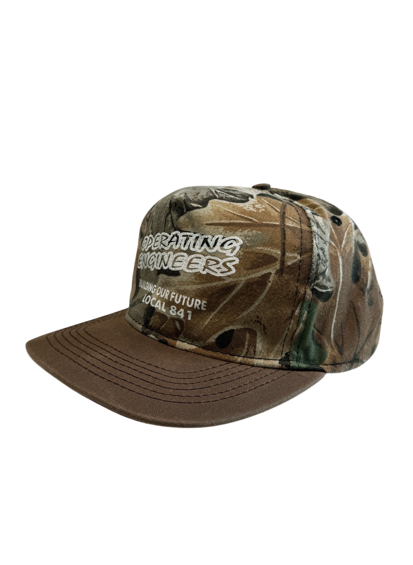 (SUP-597) OPERATING ENGINEERS REAL TREE CAP - MADE IN U.S.A.