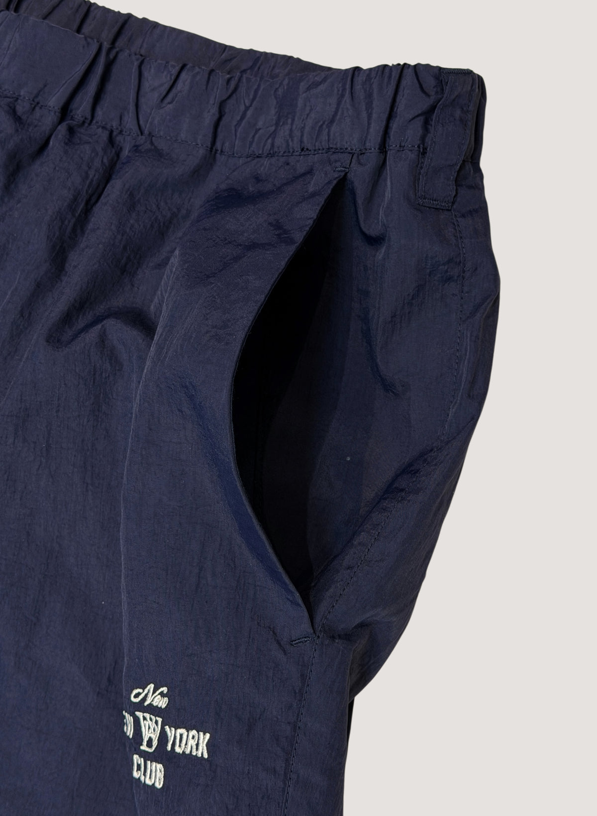 WOODBLOCK x NEW NEW YORK CLUB NYLON PANTS NAVY (WB-26AW-007)