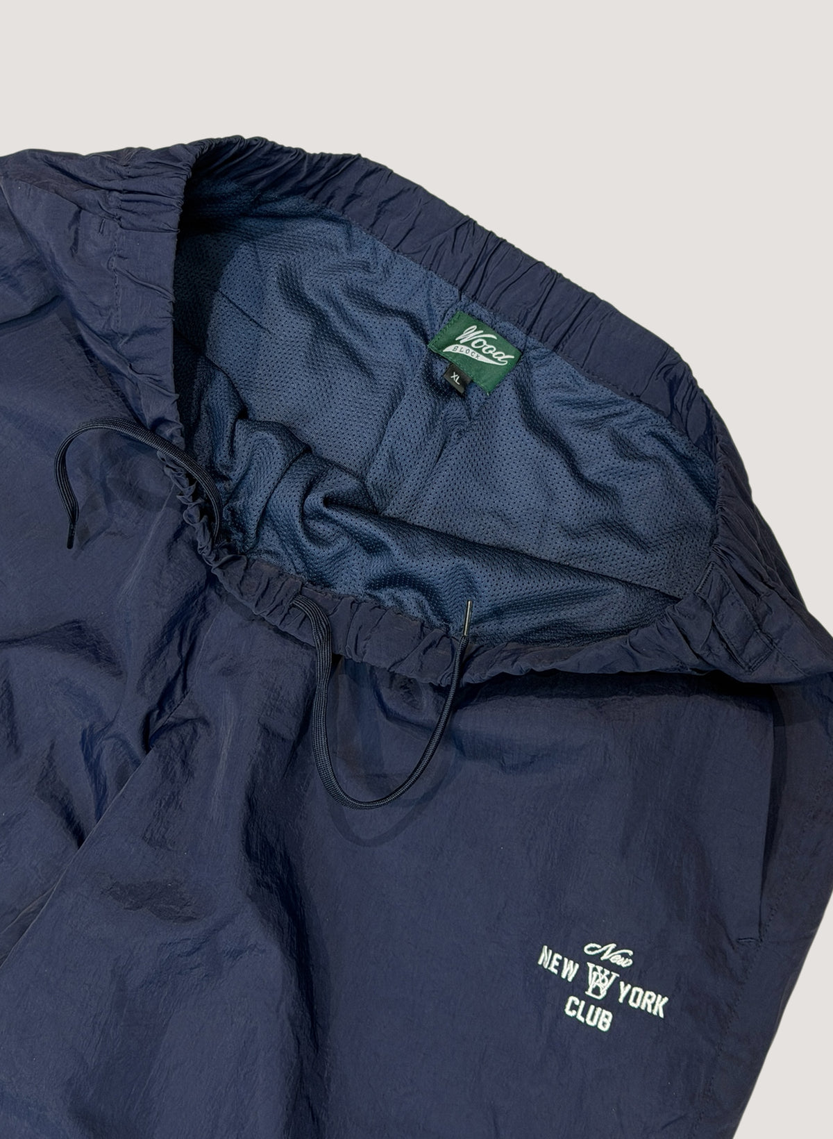 WOODBLOCK x NEW NEW YORK CLUB NYLON PANTS NAVY (WB-26AW-007)