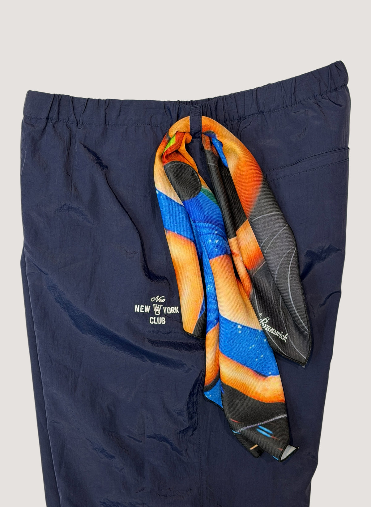 WOODBLOCK x NEW NEW YORK CLUB NYLON PANTS NAVY (WB-26AW-007)