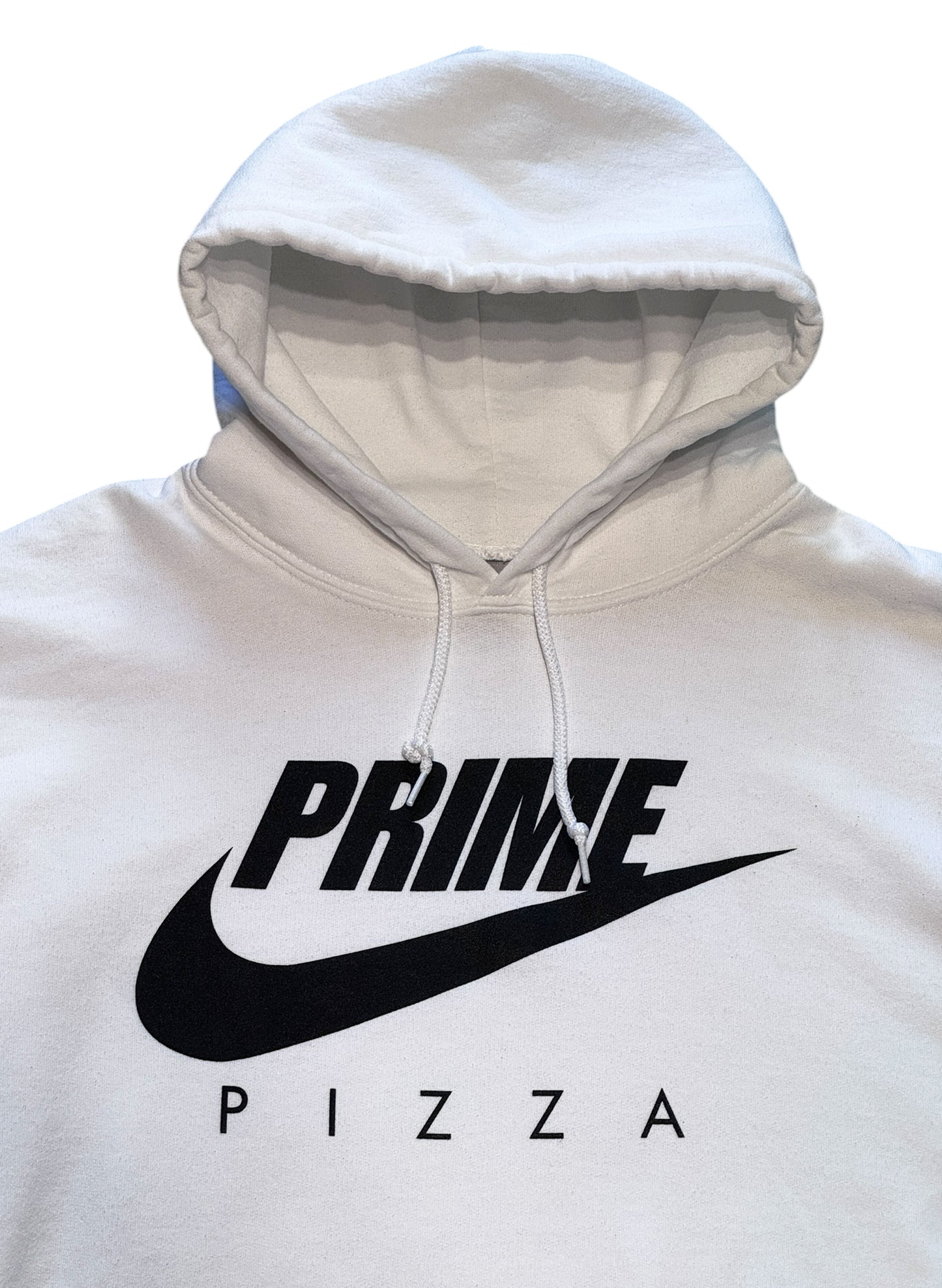 (SUP-608) PRIME PIZZA LOGO HOODIE - WHITE