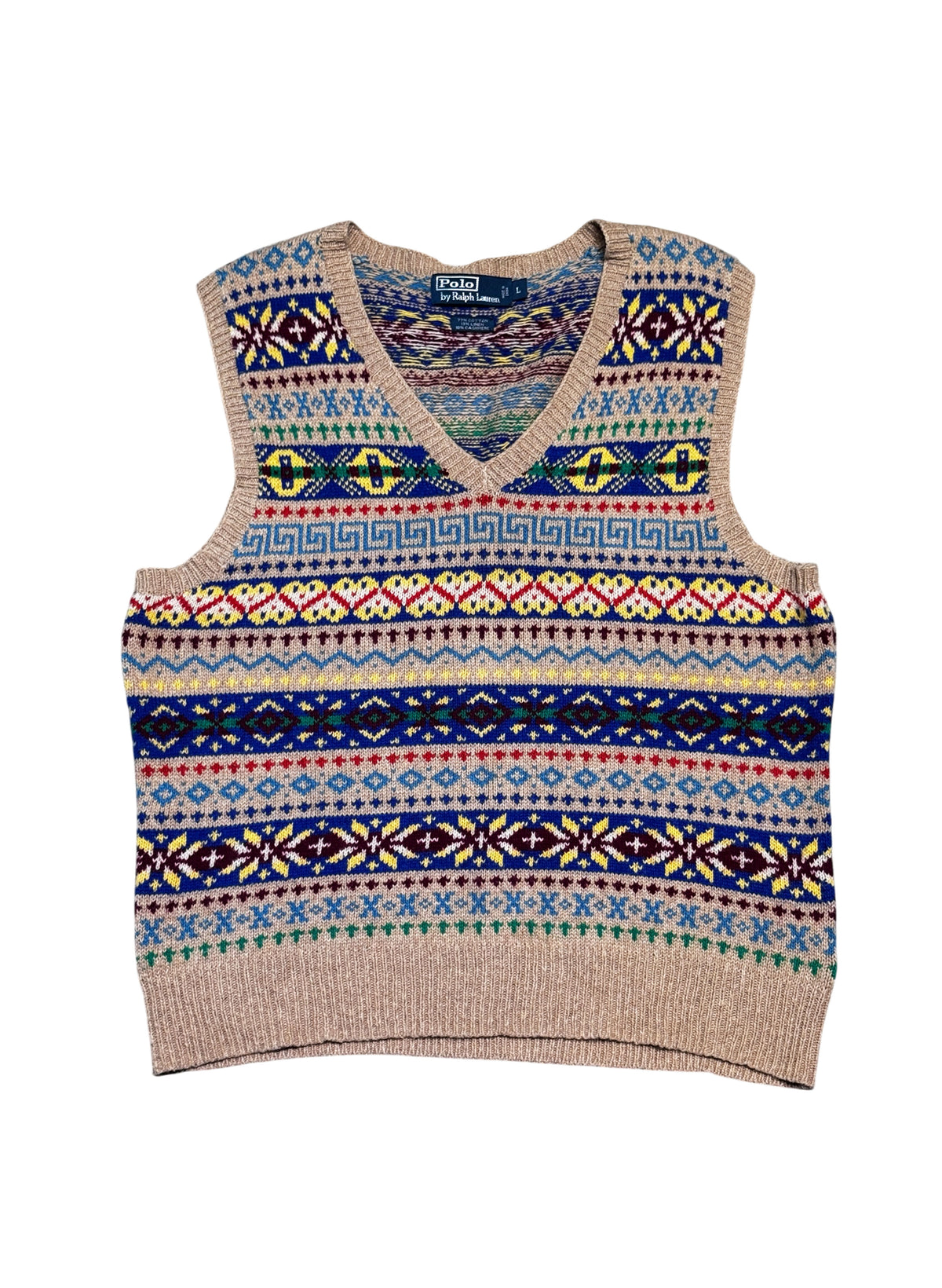 (SUP-874) Polo Ralph Lauren FAIR ISLE KNIT VEST