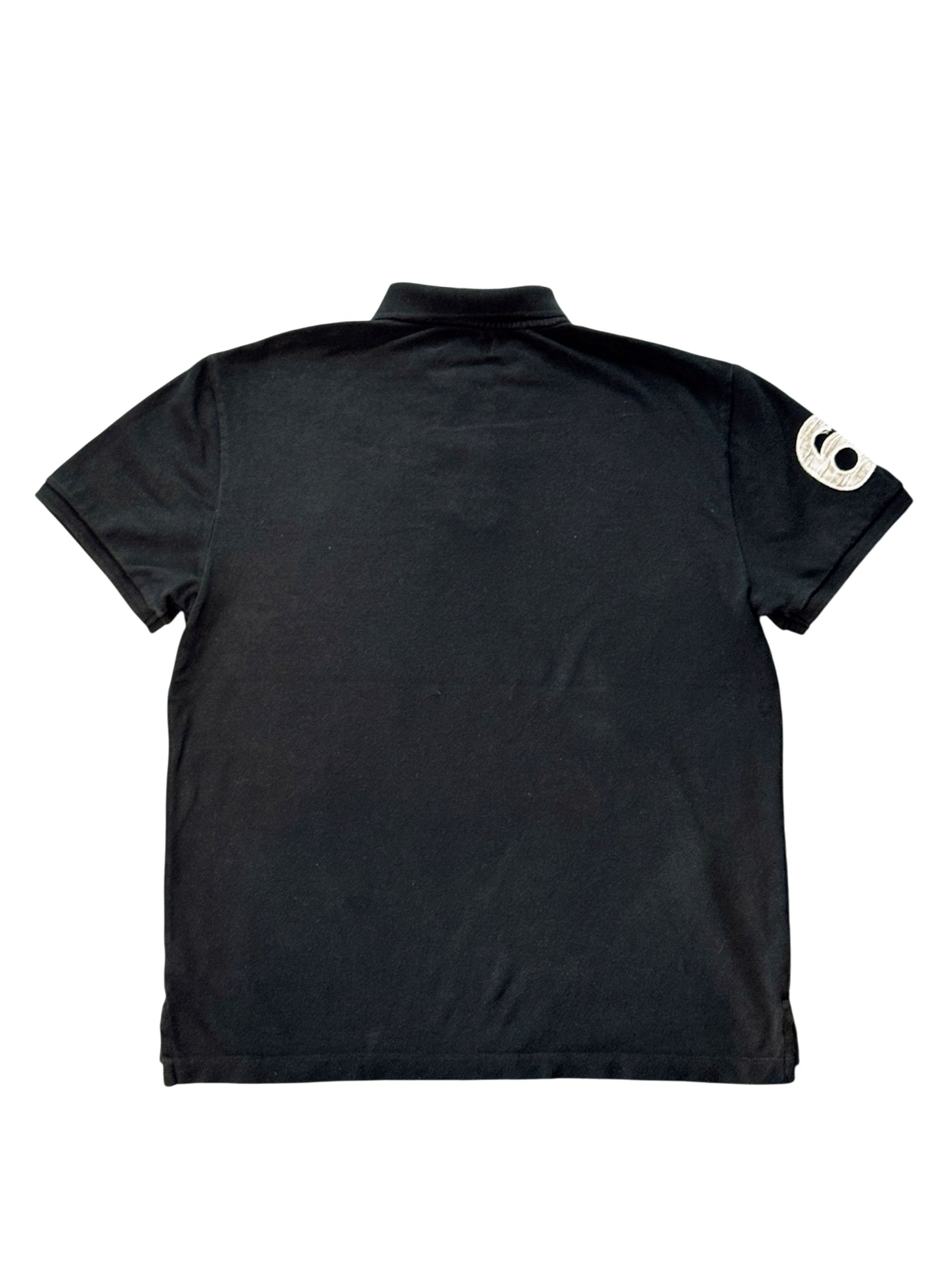 (SUP-670) POLO JEANS COMPANY PATCH POLO SHIRT "BLACK FADE"