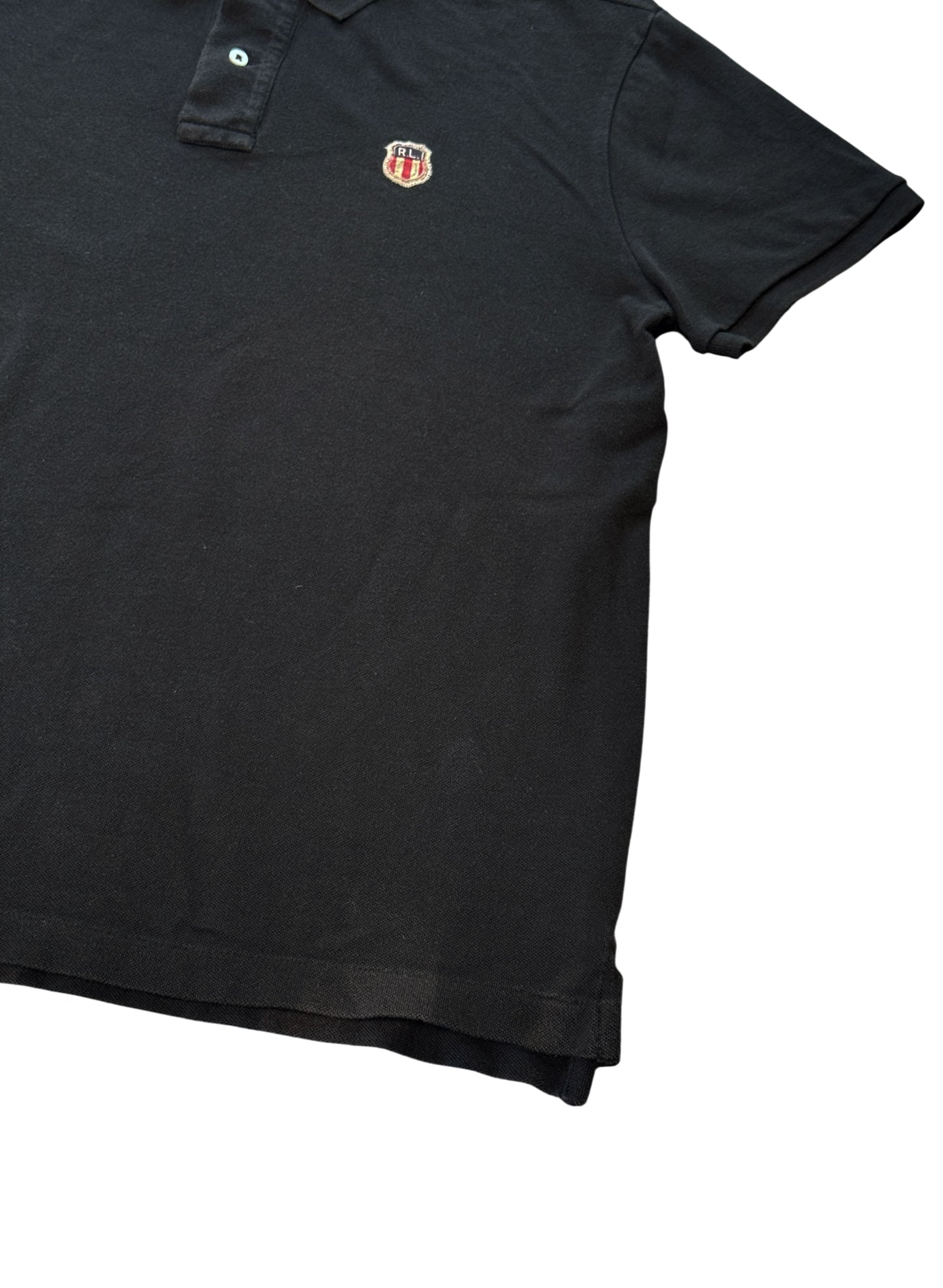 (SUP-670) POLO JEANS COMPANY PATCH POLO SHIRT "BLACK FADE"