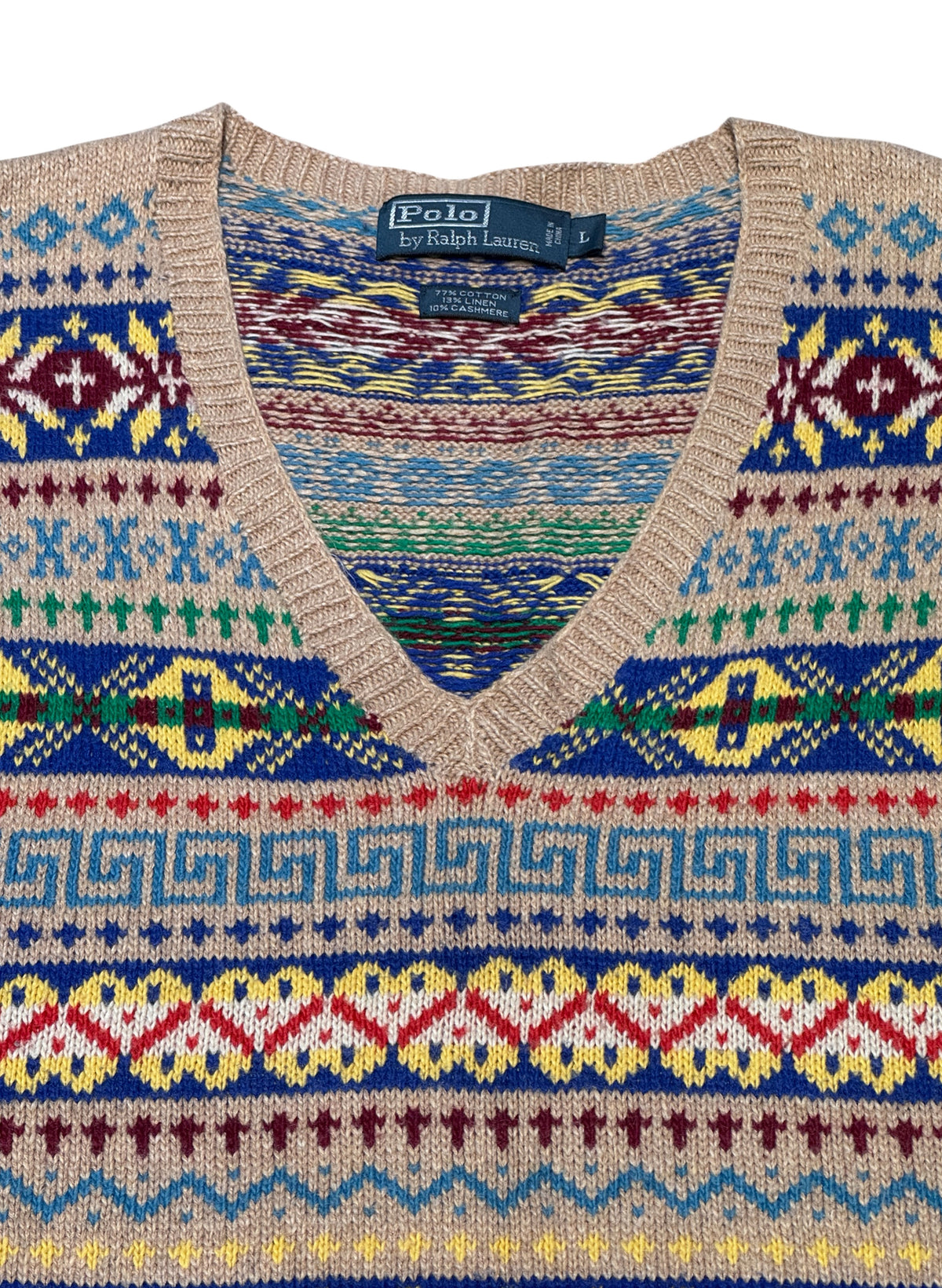 (SUP-874) Polo Ralph Lauren FAIR ISLE KNIT VEST