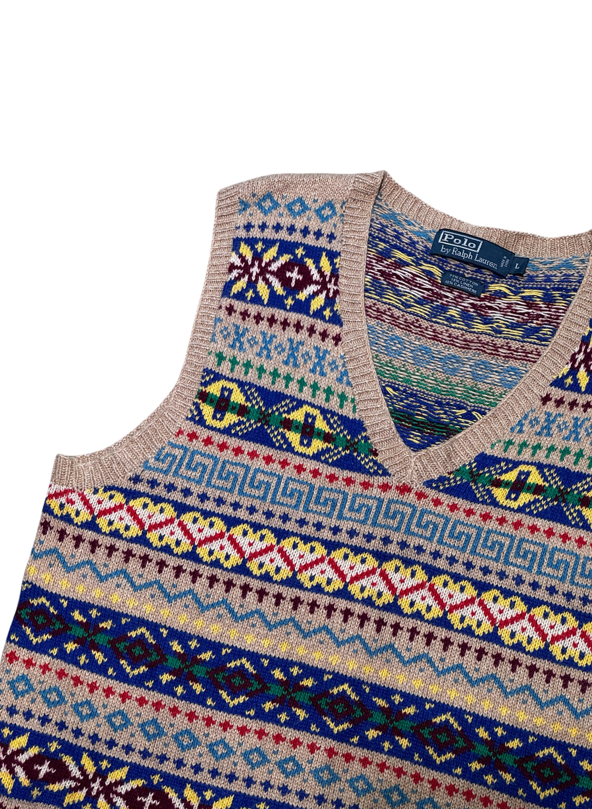 (SUP-874) Polo Ralph Lauren FAIR ISLE KNIT VEST