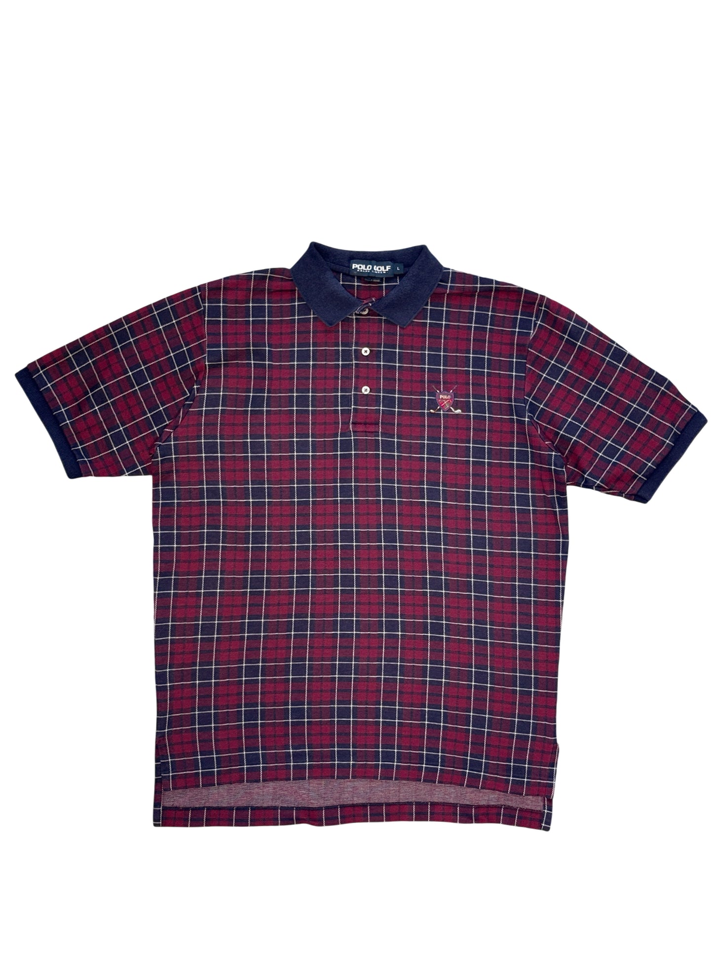 (SUP-686) POLO GOLF CHECK POLO SHIRT