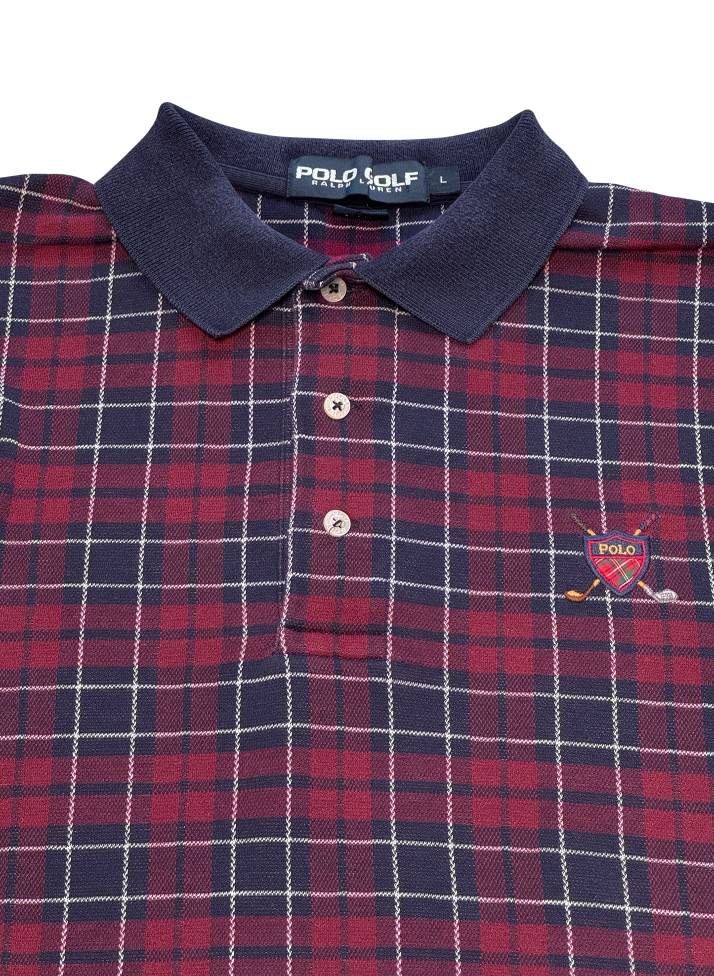 (SUP-686) POLO GOLF CHECK POLO SHIRT