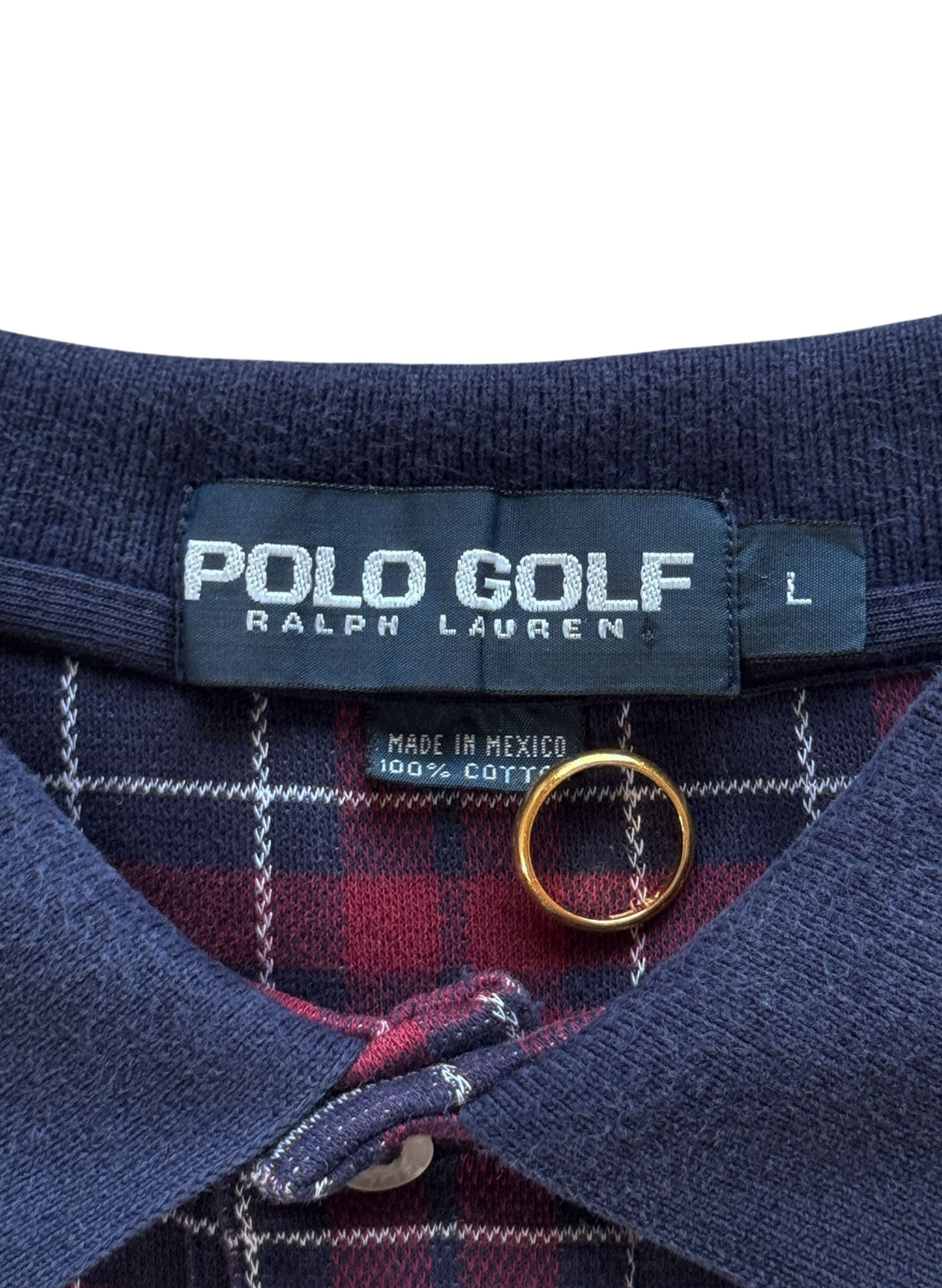 (SUP-686) POLO GOLF CHECK POLO SHIRT