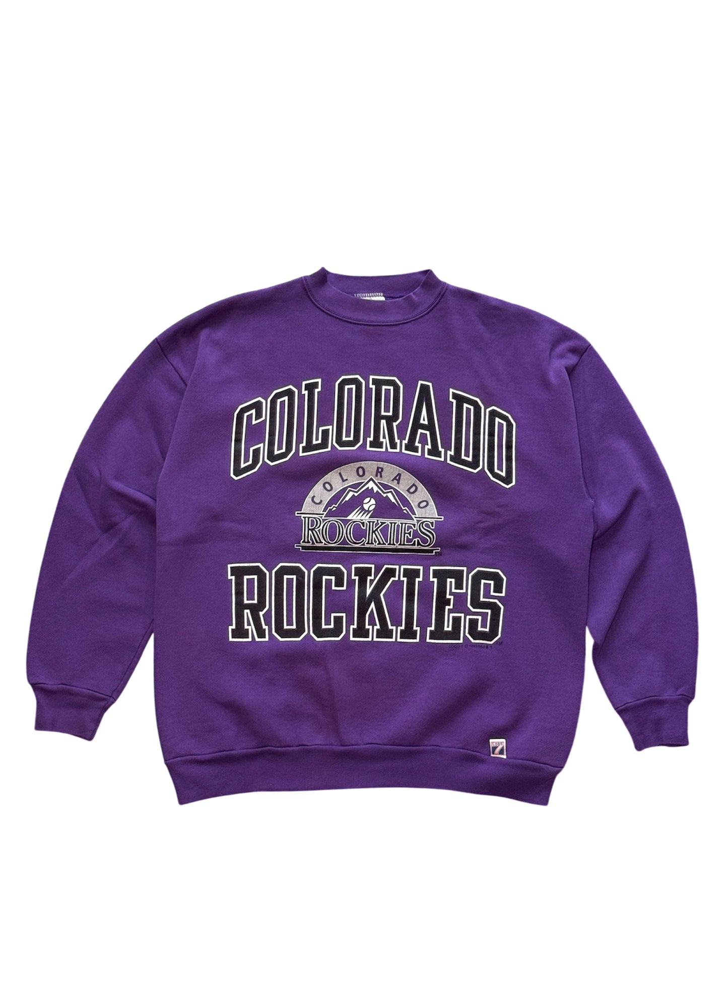 (SUP-429) MLB 1991 COLORADO ROCKIES SWEAT - PURPLE