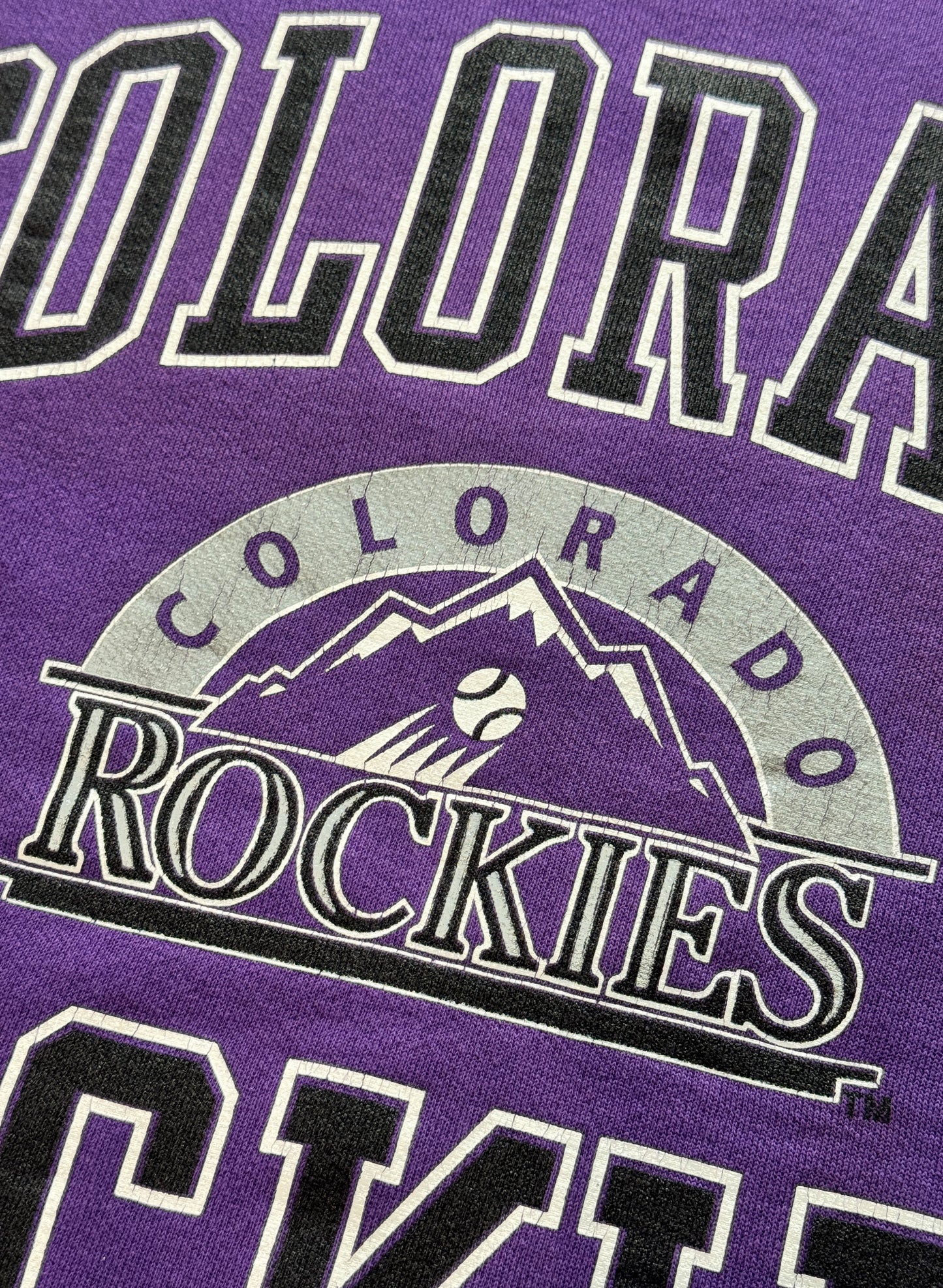(SUP-429) MLB 1991 COLORADO ROCKIES SWEAT - PURPLE