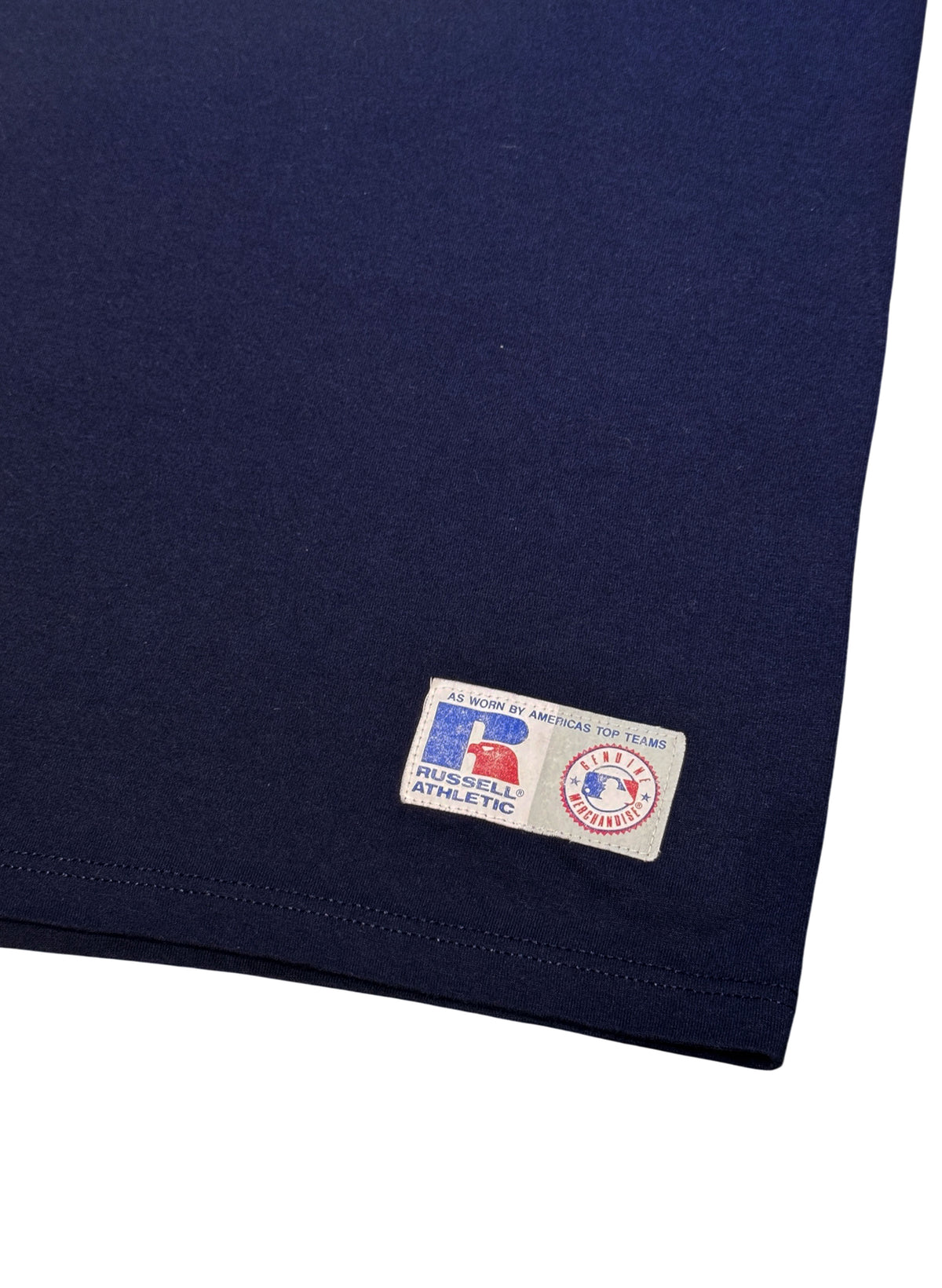 (SUP-850) RUSSELL ATHLETIC MLB 1996 NEW YORK YANKEES V-NECK TEE (L) - MADE IN U.S.A.