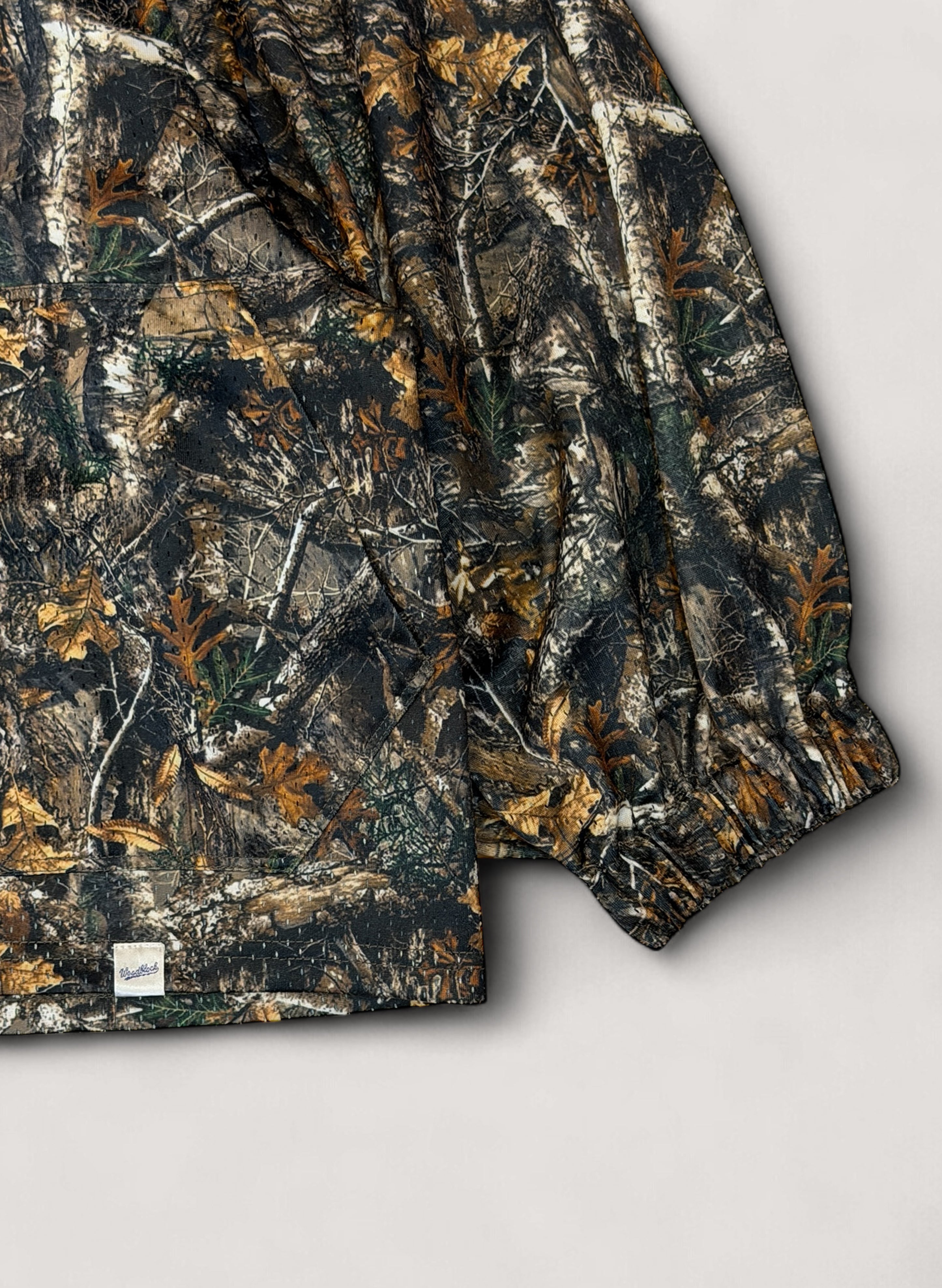 トップス WOODBLOCK LS MESH RUGGER SHIRT REAL TREE WOODBLOCK LS MESH RUGGER SHIRT REAL TREE CAMO/ORANGE (WB-25AW-003)