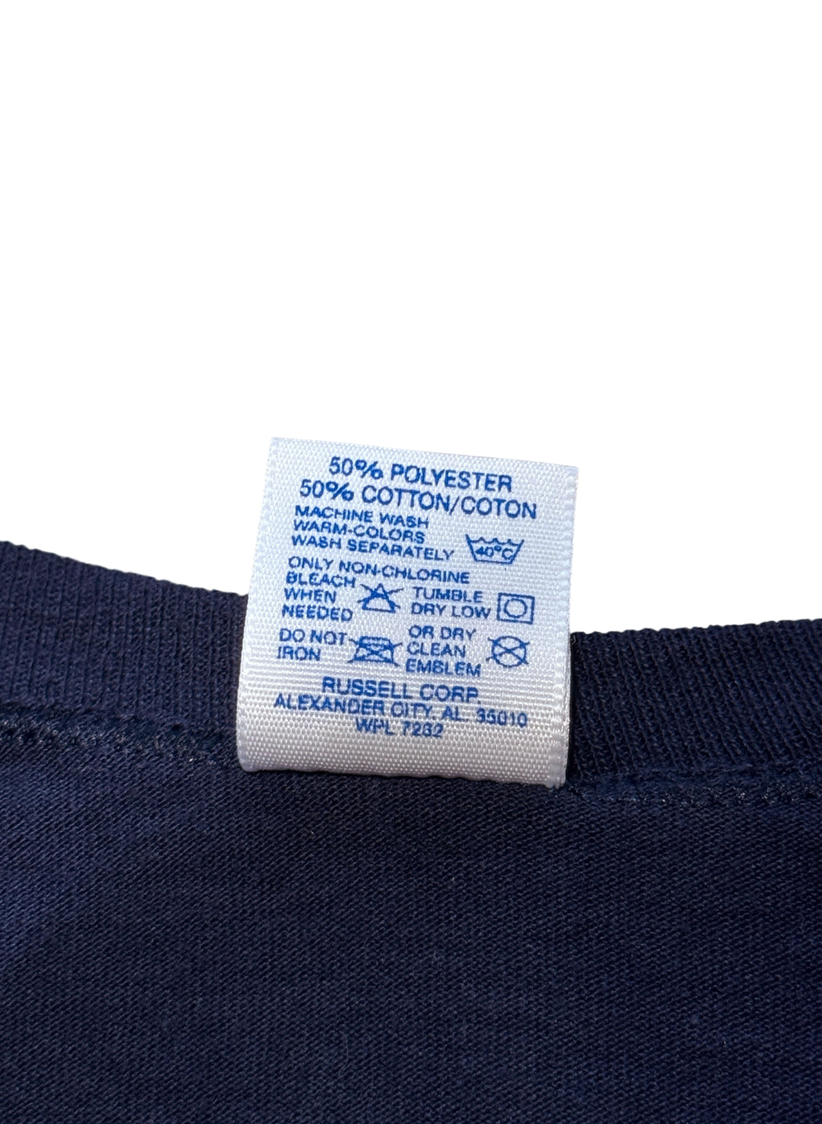 (SUP-850) RUSSELL ATHLETIC MLB 1996 NEW YORK YANKEES V-NECK TEE (L) - MADE IN U.S.A.