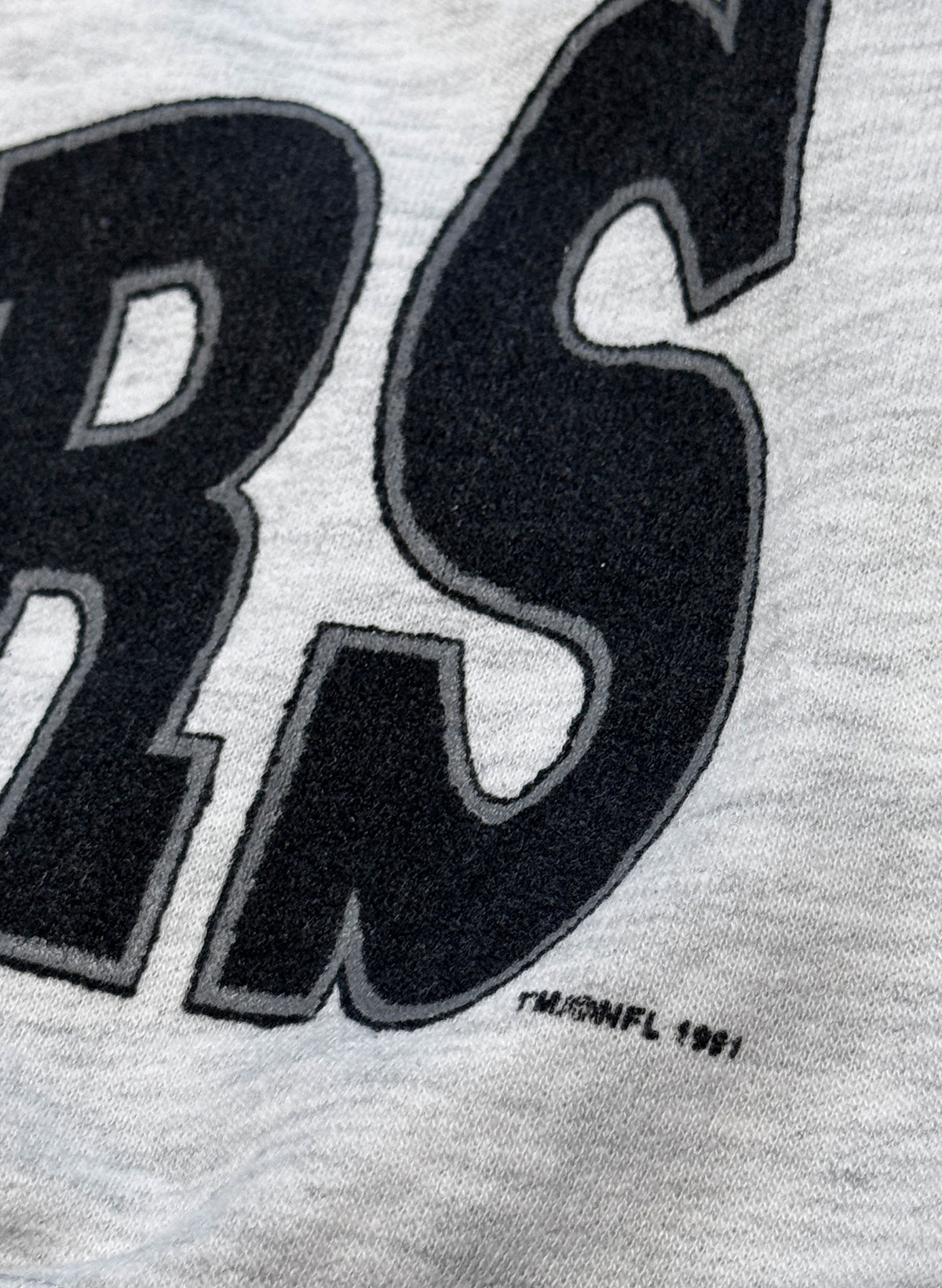 (SUP-856) NFL 1976 "RAIDERS" CREW NECK SWEAT - メンズM相当