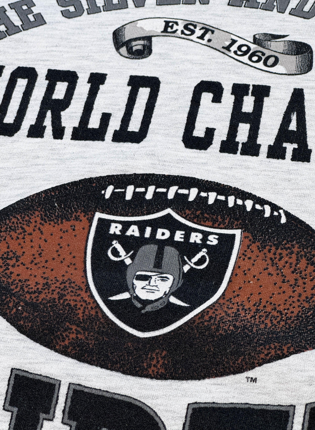 (SUP-856) NFL 1976 "RAIDERS" CREW NECK SWEAT - メンズM相当