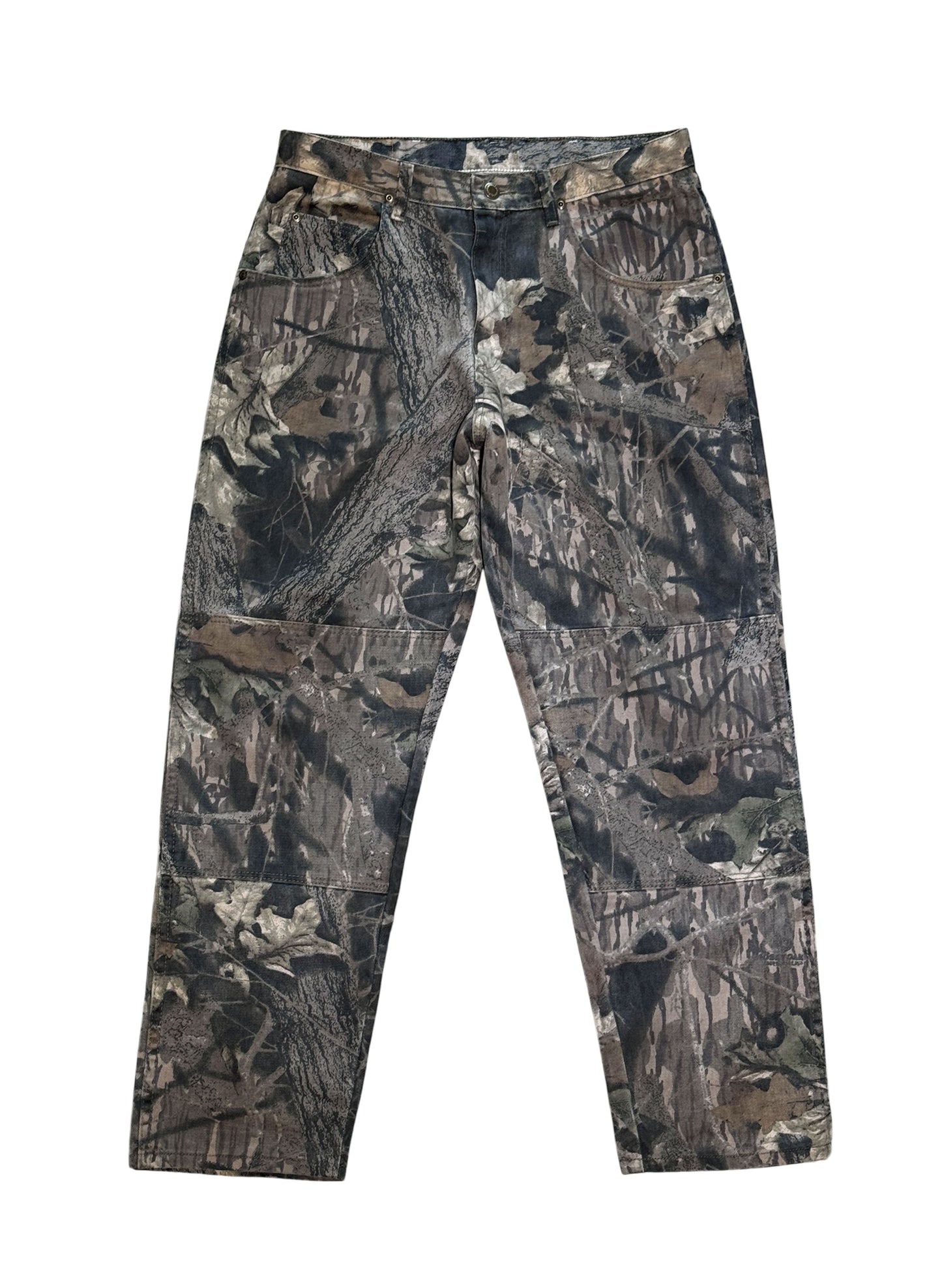 (SUP-589) Wrangler REAL TREE CAMO DOUBLE KNEE PANTS - MADE IN U.S.A.