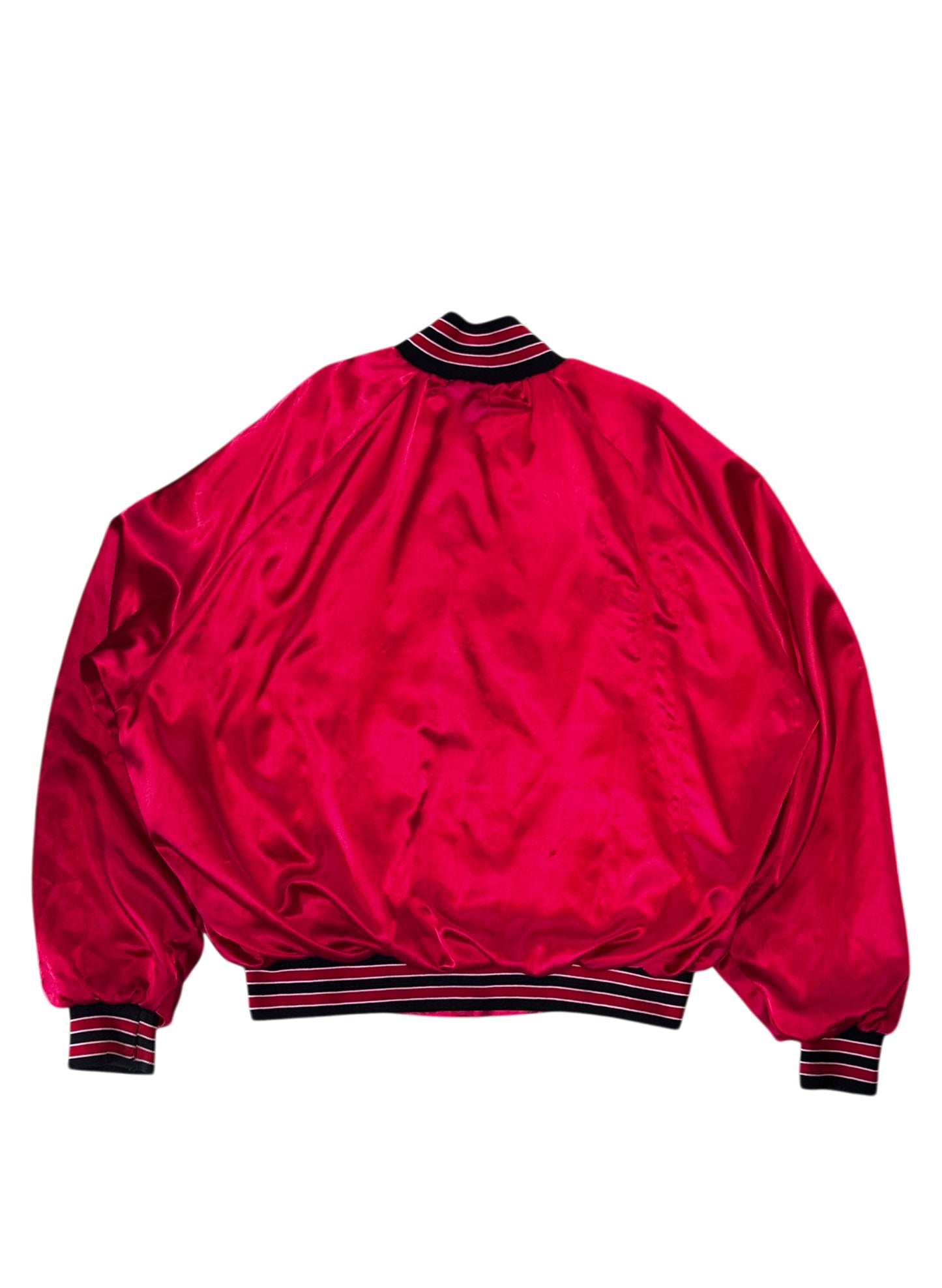 (SUP-611) 80s NYLON STADIUM JACKET "BORO" - MADE IN U.S.A.