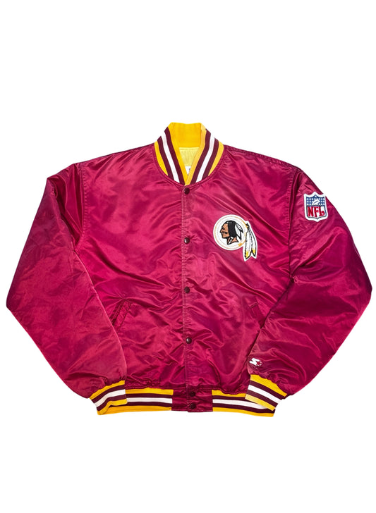 (SUP-809) STARTER NFL REDSKINS "FADE" NYLON STADIUM JACKET - XL - MADE IN U.S.A.